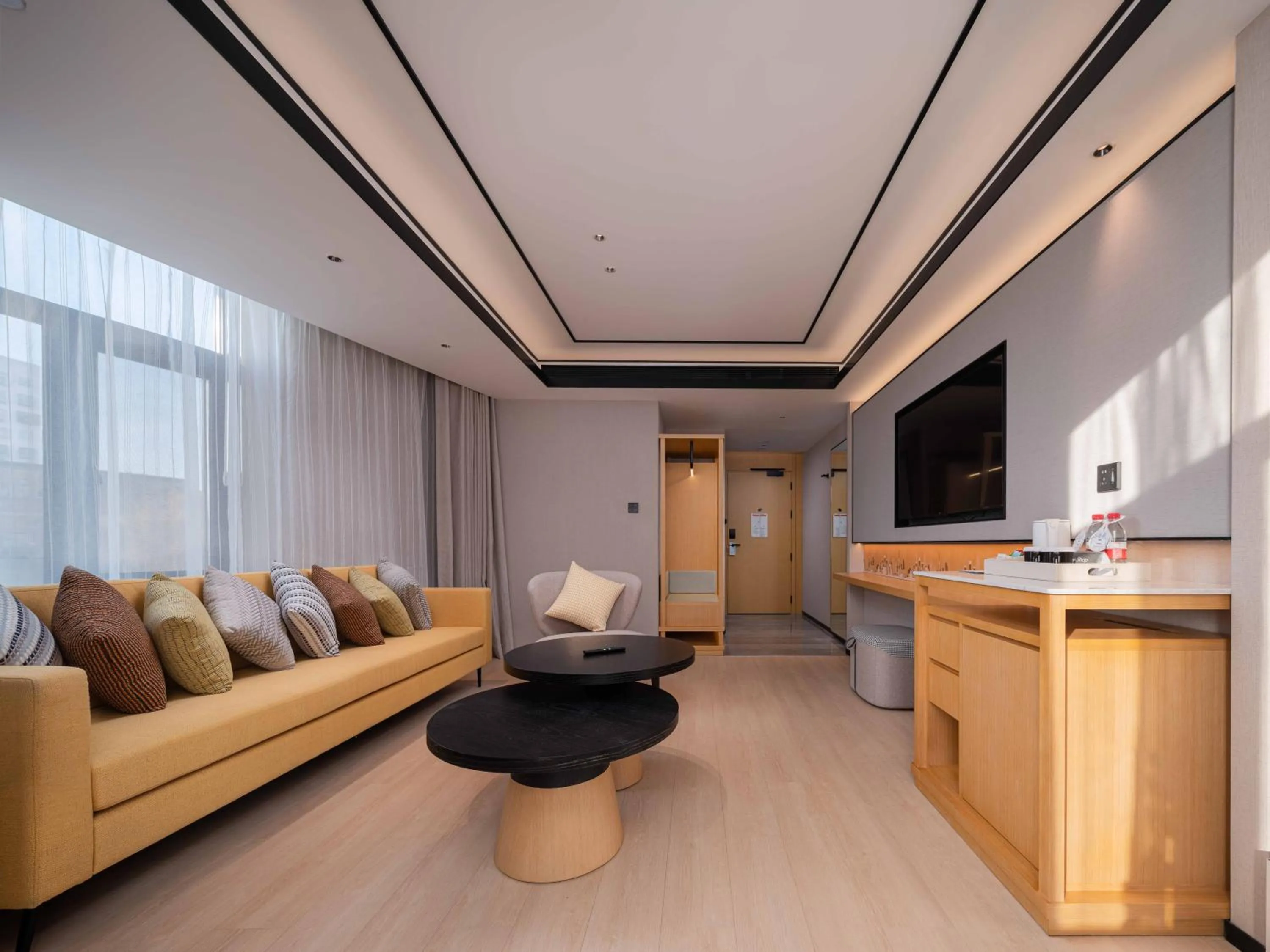 Living room in Hilton Garden Inn Beijing Temple Of Heaven East Gate Station l Free Laundry Facility