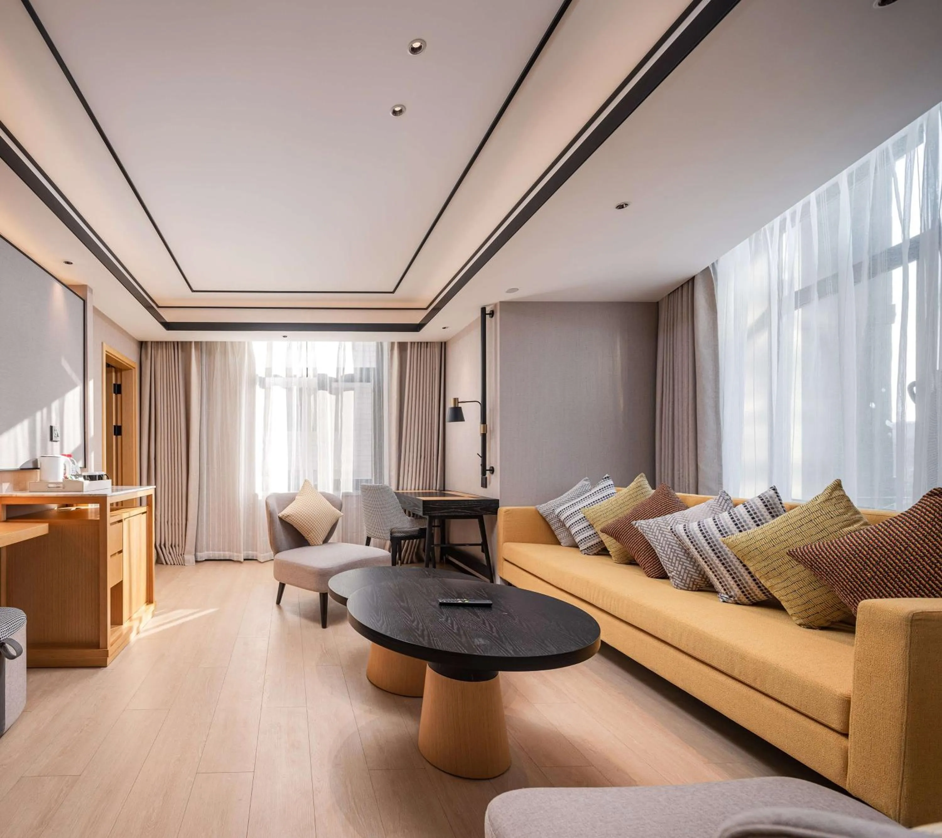 Living room in Hilton Garden Inn Beijing Temple Of Heaven East Gate Station l Free Laundry Facility