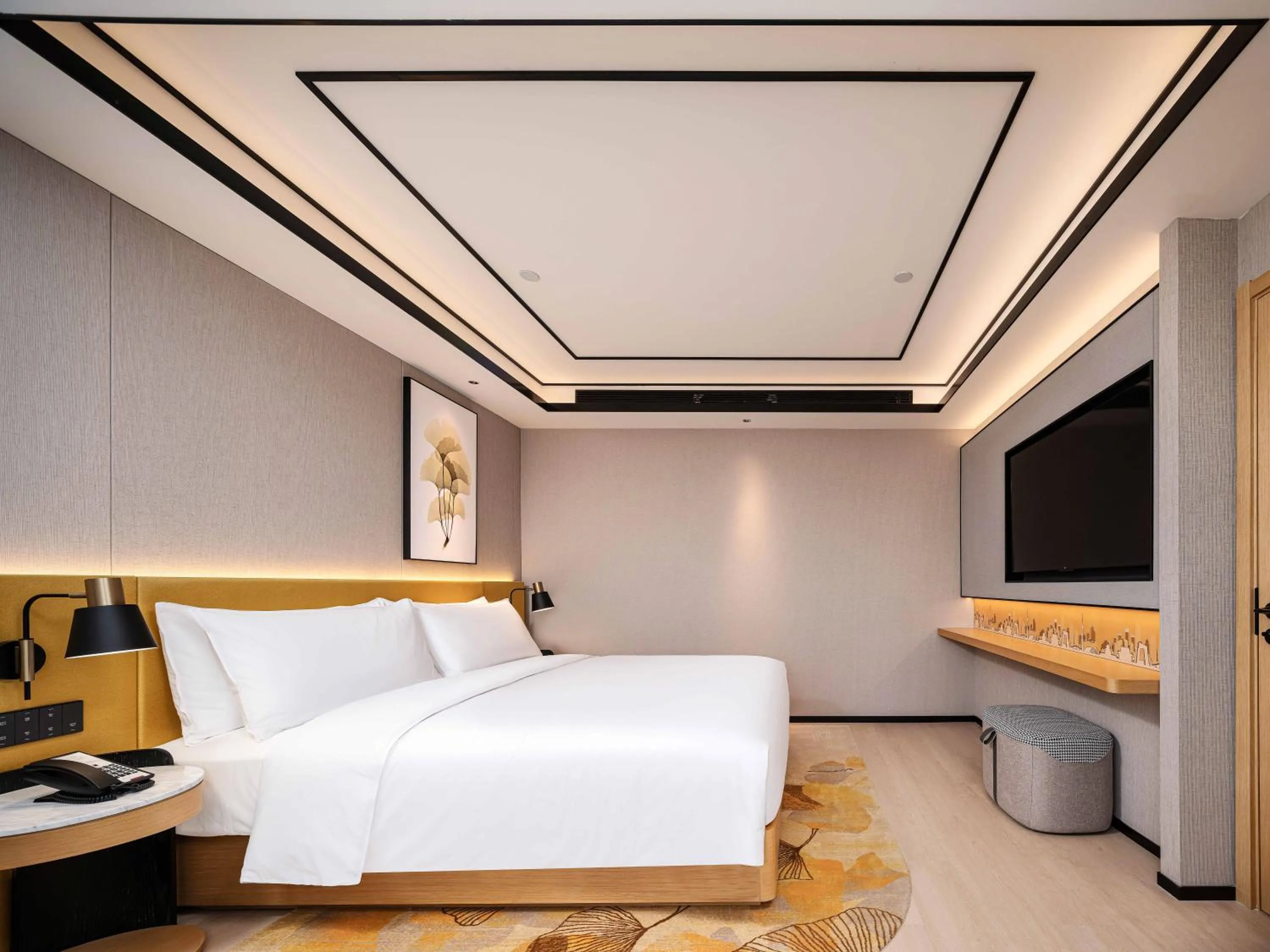 Bedroom, Bed in Hilton Garden Inn Beijing Temple Of Heaven East Gate Station l Free Laundry Facility