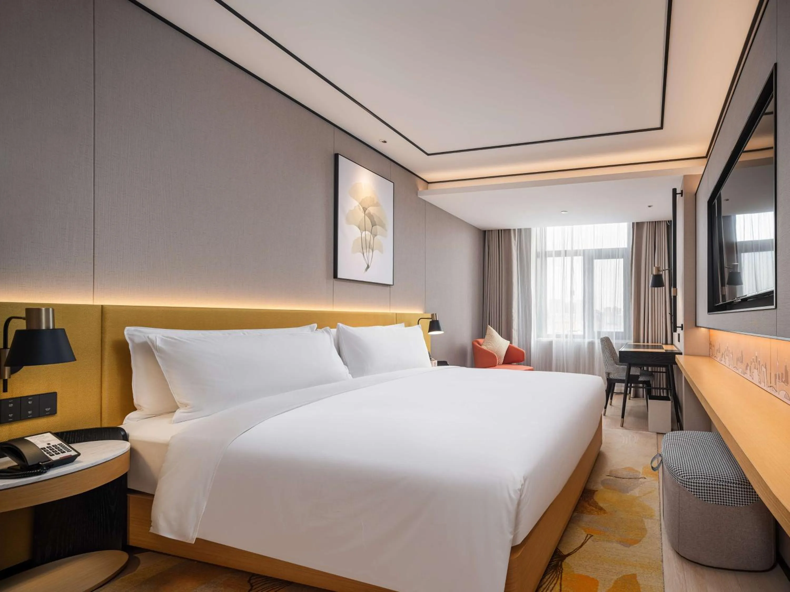 Bed in Hilton Garden Inn Beijing Temple Of Heaven East Gate Station l Free Laundry Facility