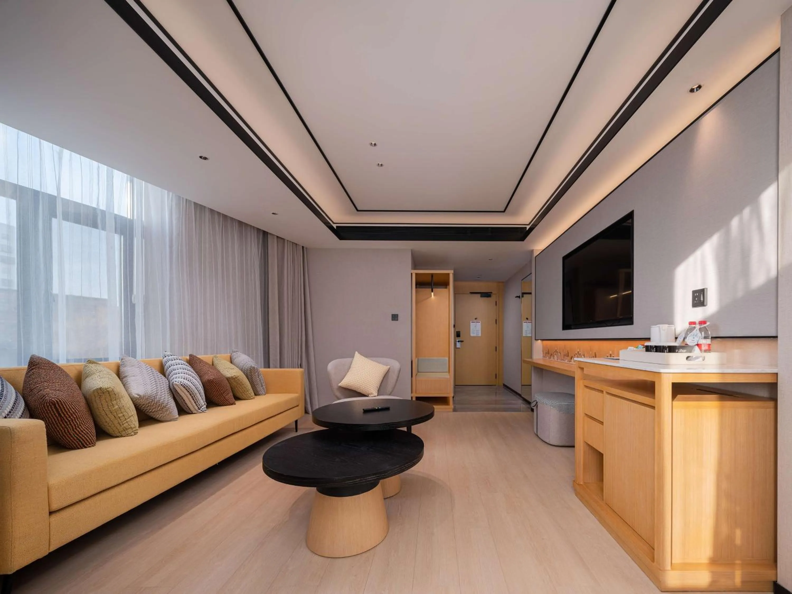 Living room in Hilton Garden Inn Beijing Temple Of Heaven East Gate Station l Free Laundry Facility