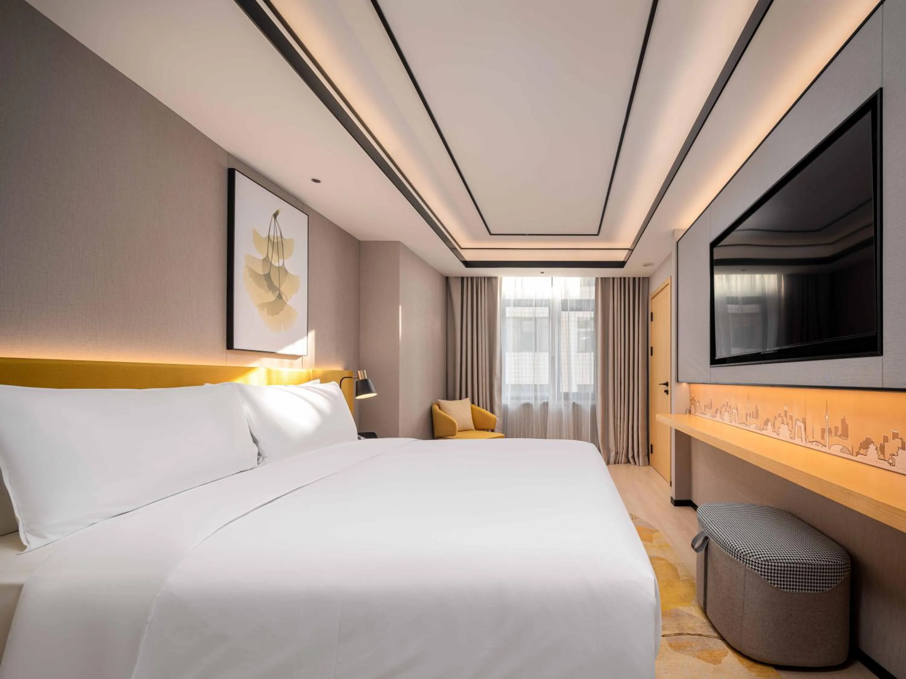 Bedroom, Bed in Hilton Garden Inn Beijing Temple Of Heaven East Gate Station l Free Laundry Facility