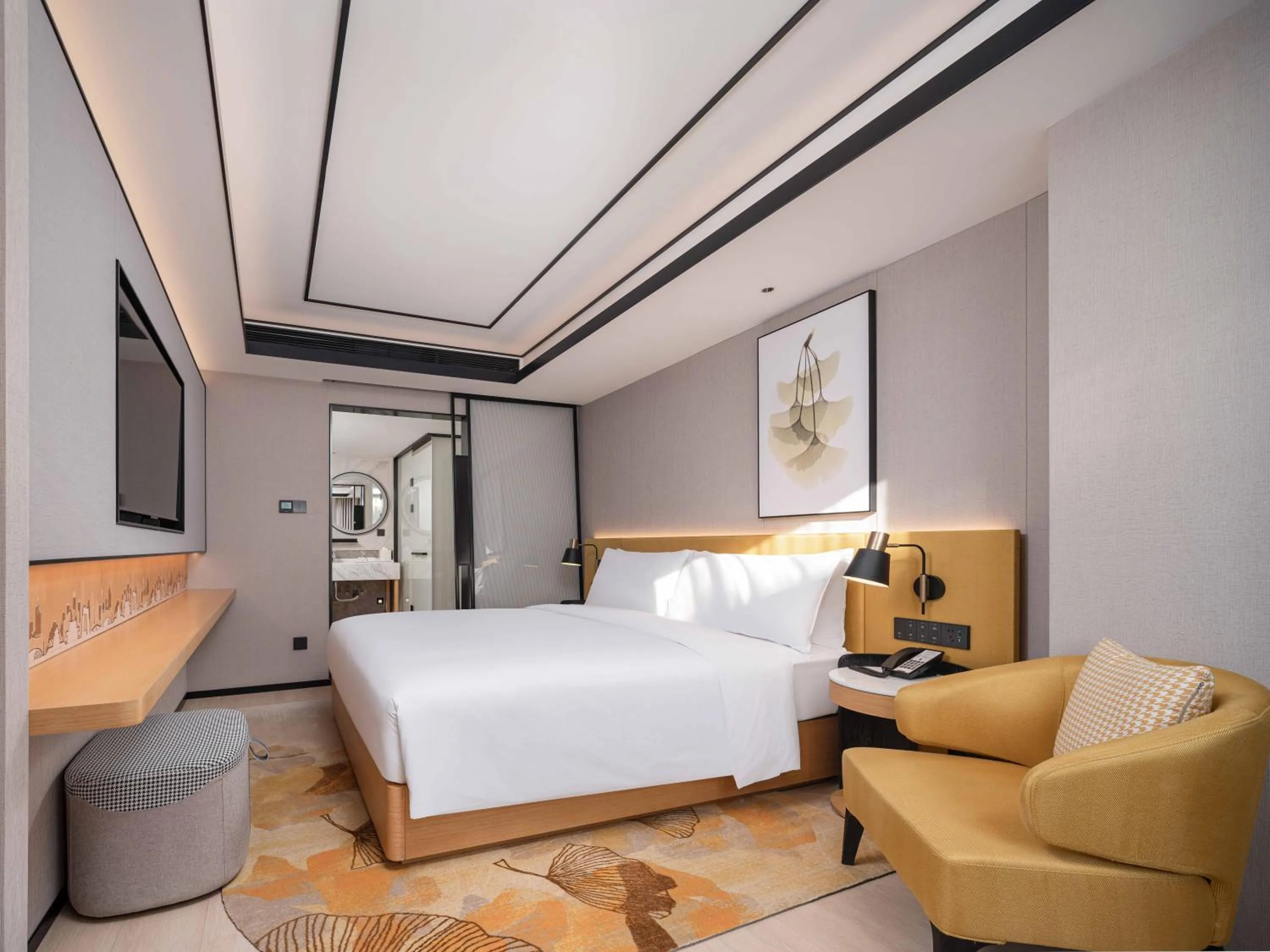 Bedroom, Bed in Hilton Garden Inn Beijing Temple Of Heaven East Gate Station l Free Laundry Facility