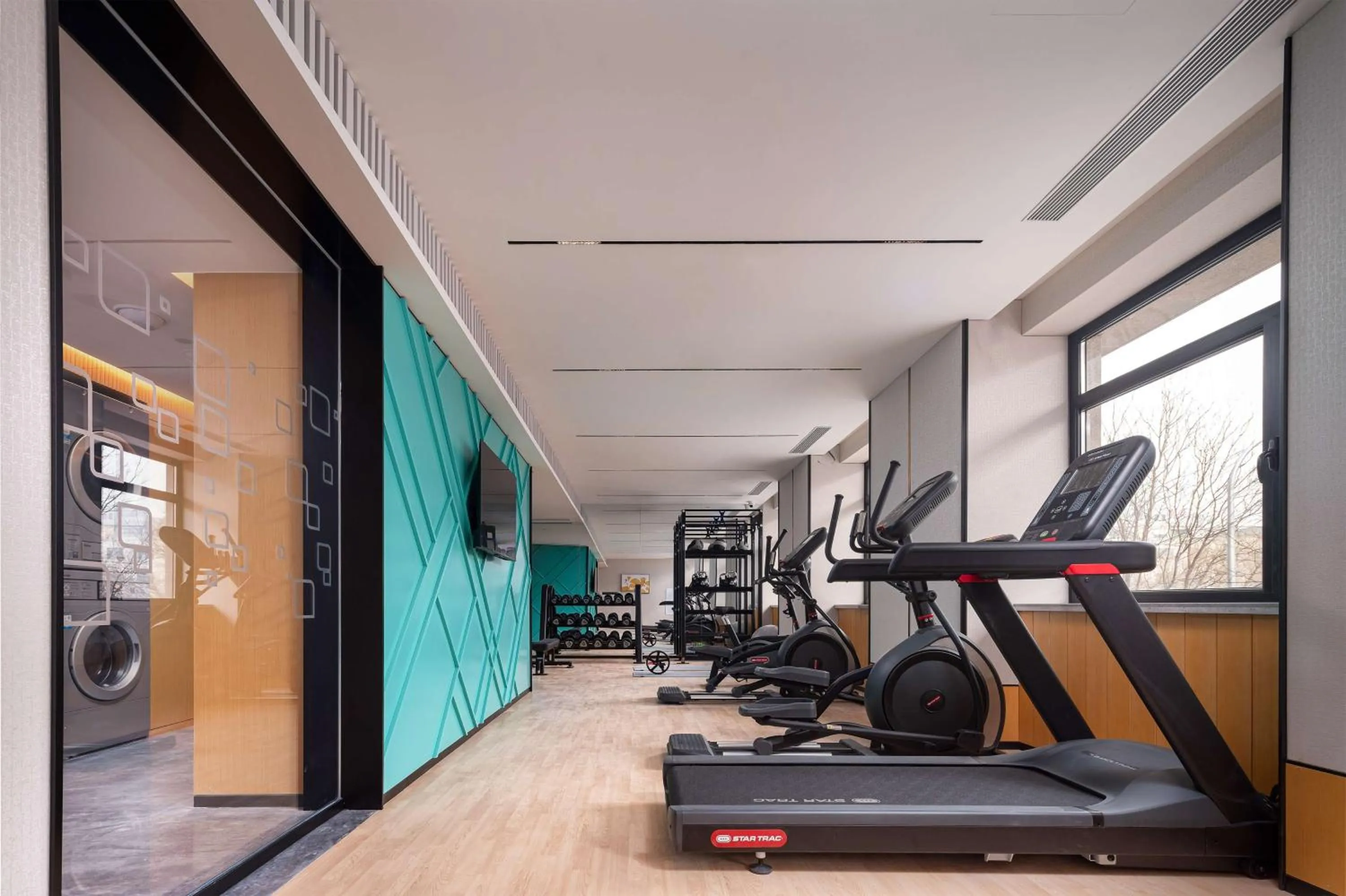 Fitness centre/facilities in Hilton Garden Inn Beijing Temple Of Heaven East Gate Station l Free Laundry Facility