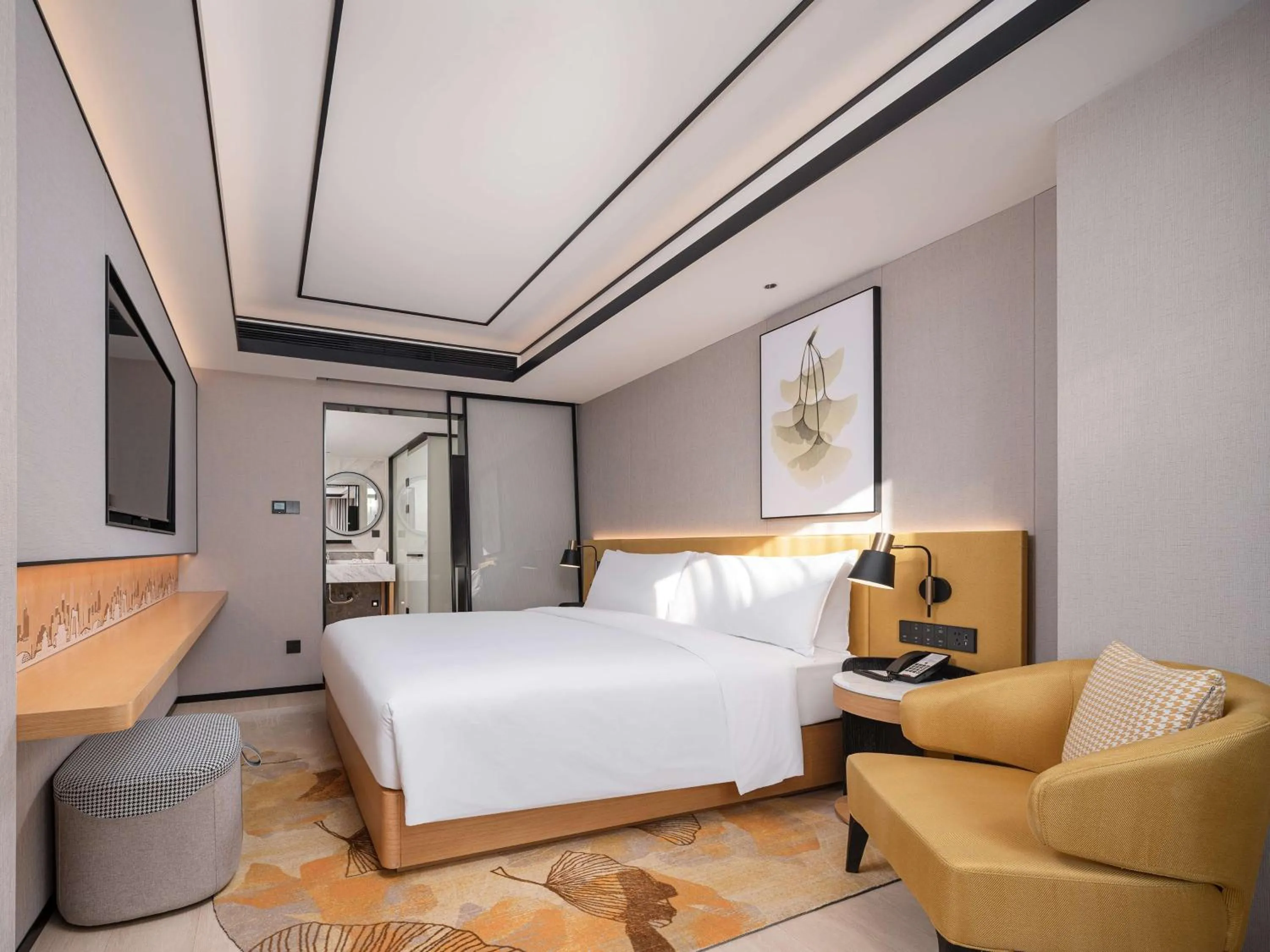 Bed in Hilton Garden Inn Beijing Temple Of Heaven East Gate Station l Free Laundry Facility