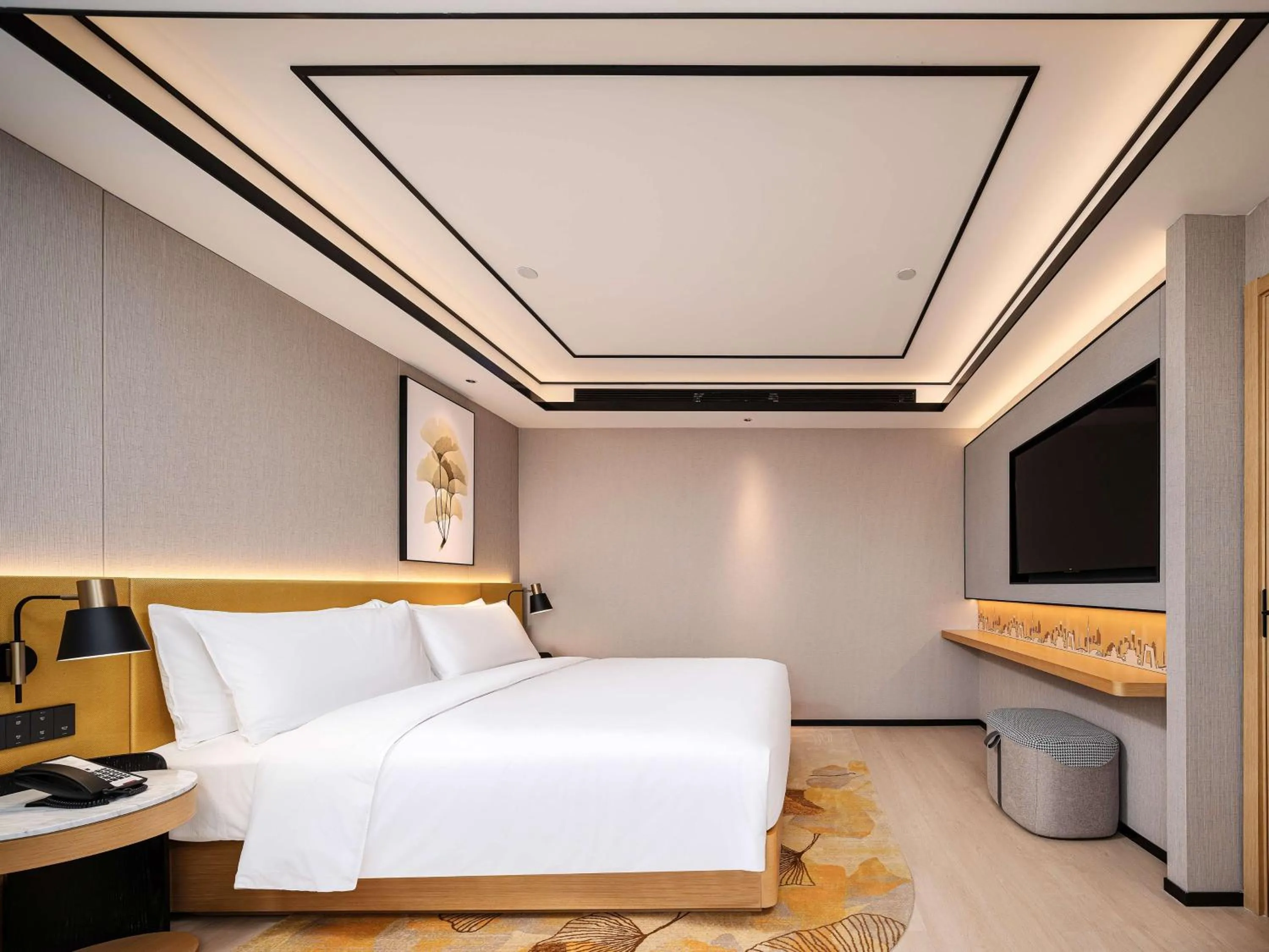 Bed in Hilton Garden Inn Beijing Temple Of Heaven East Gate Station l Free Laundry Facility