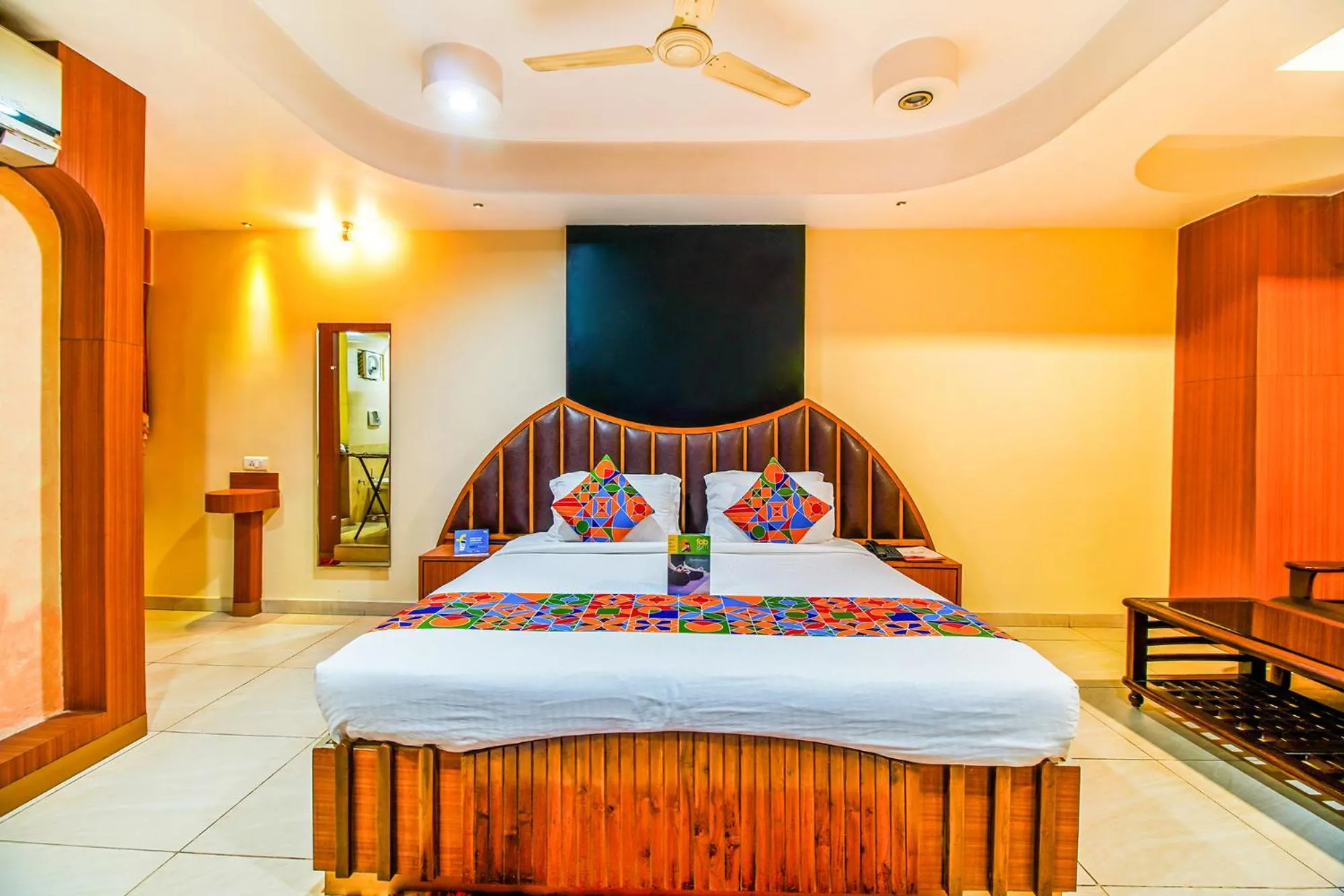 Bedroom, Bed in FabHotel Palash Residency Ranchi Railway Station