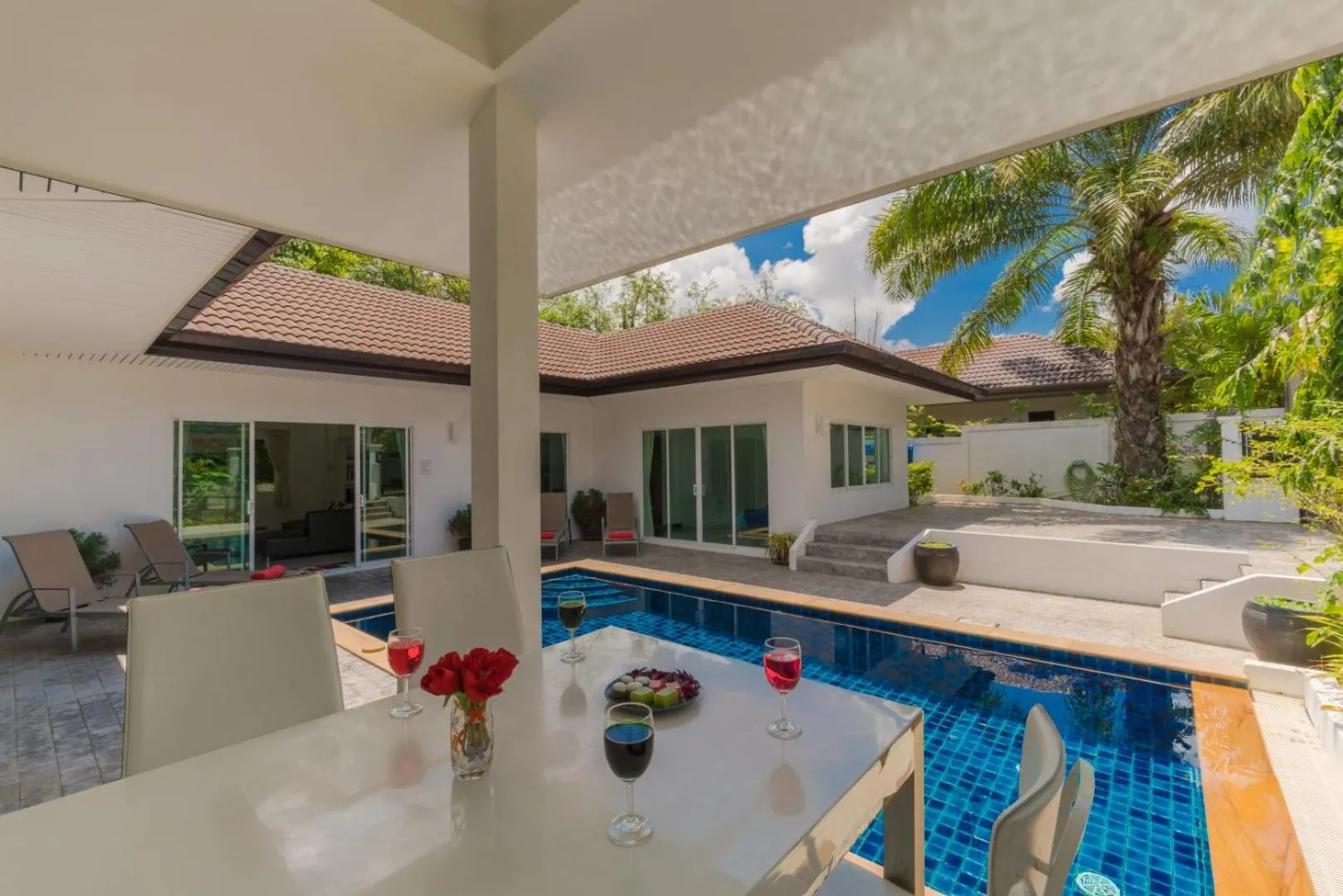 Patio in Chalong - 4 Bedroom Private Pool Villa - Phuket