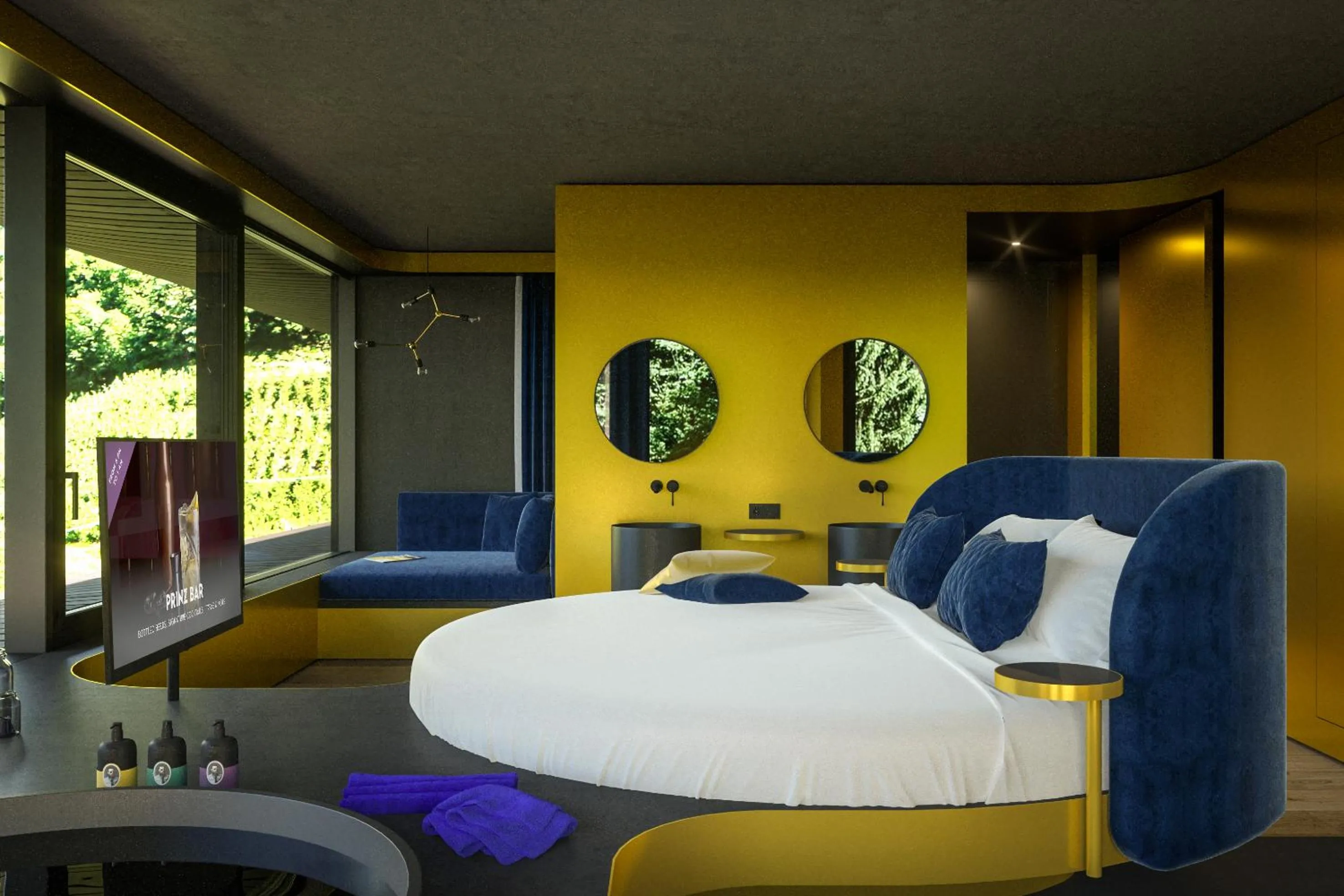 Bed in Prinz Rudolf Smart Hotel