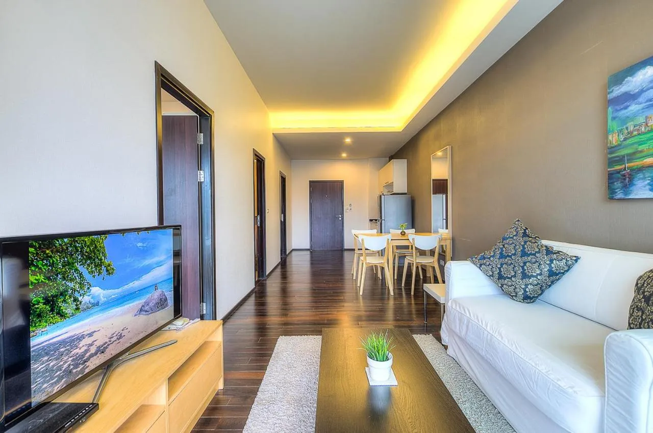 Living room in The Title Comfort Condotel