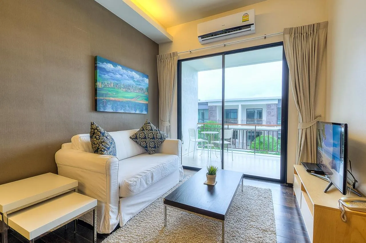 Living room in The Title Comfort Condotel