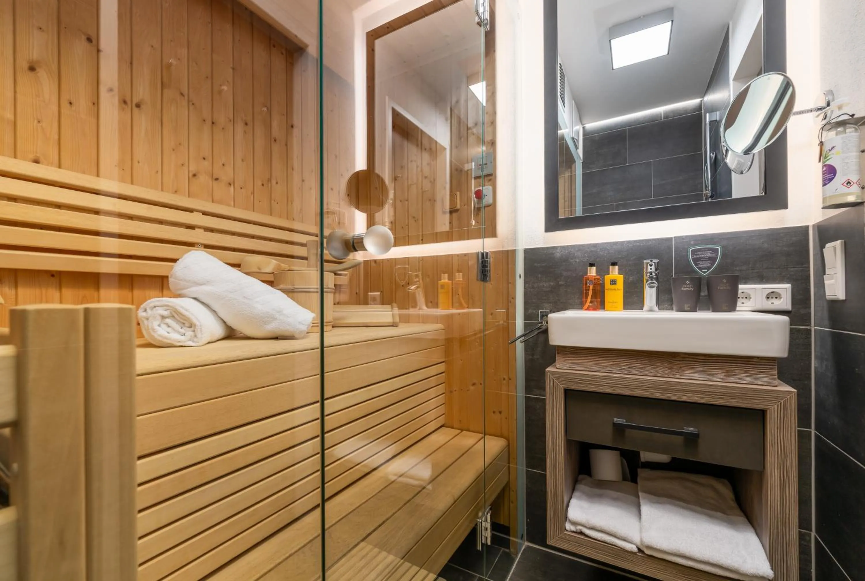 Sauna in AvenidA Panorama Suites