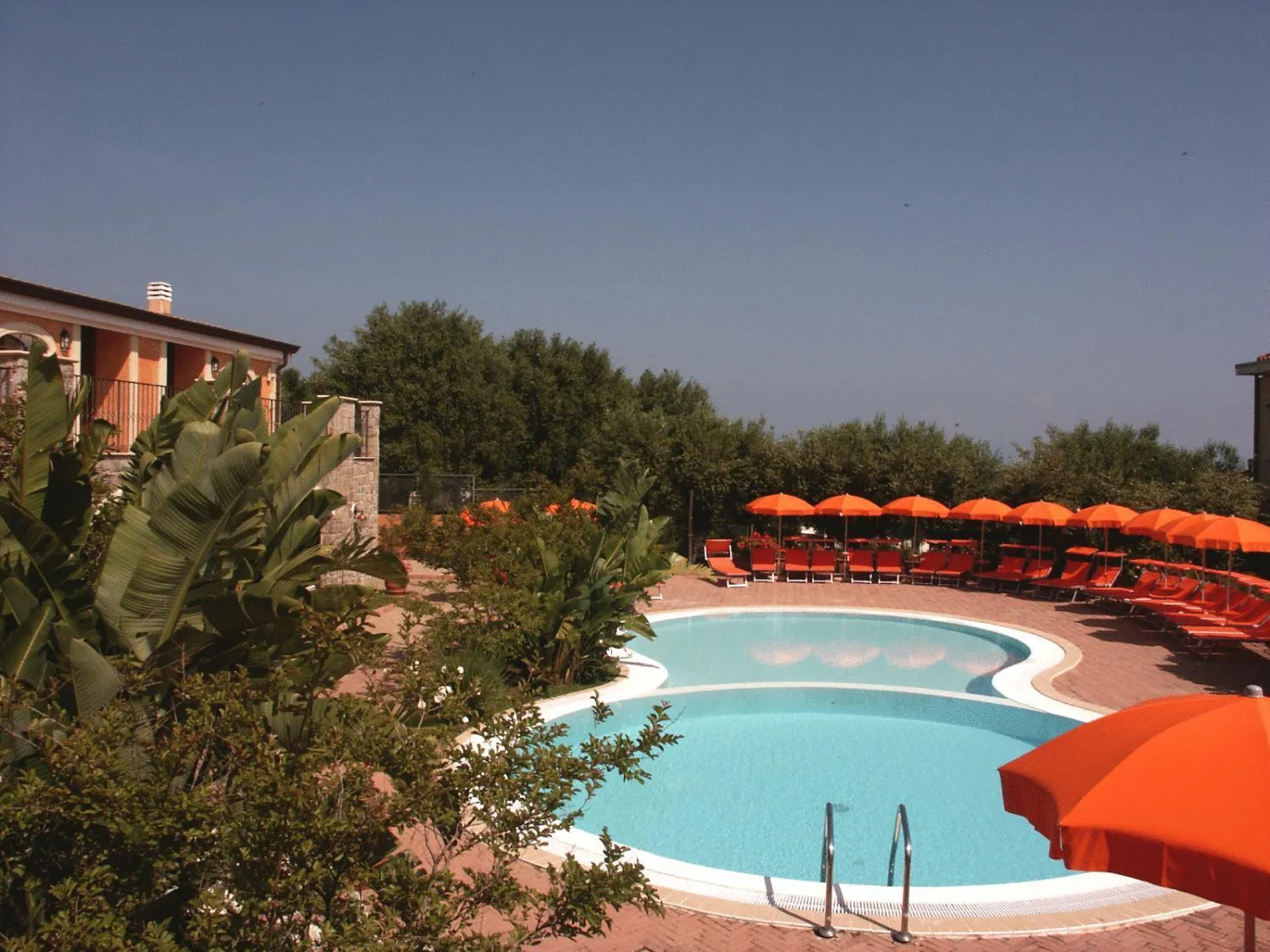 Pool view in Residence Baia Infreschi