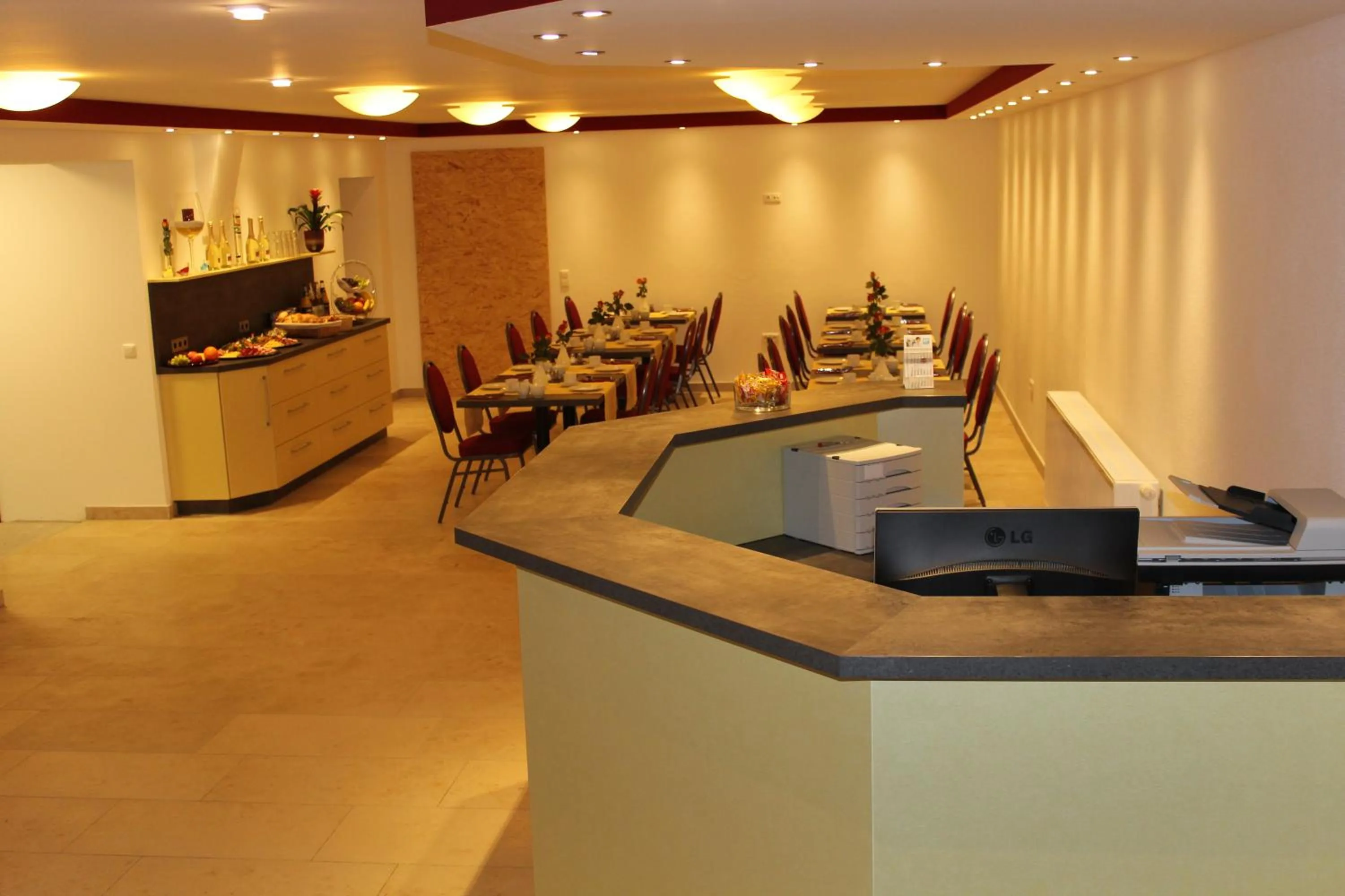 Lobby or reception in Helmers Gästehaus