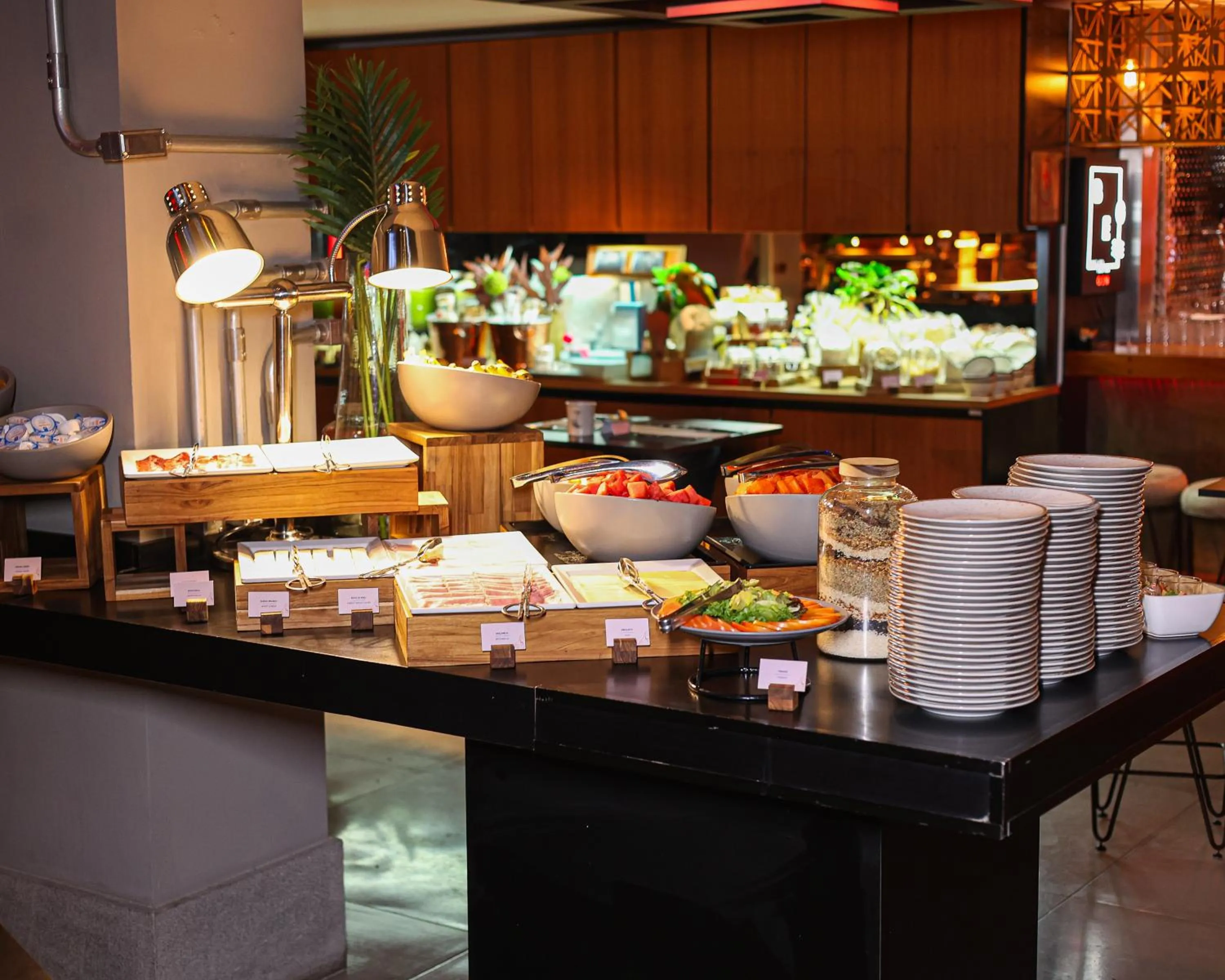 Buffet breakfast in Radisson RED Campinas