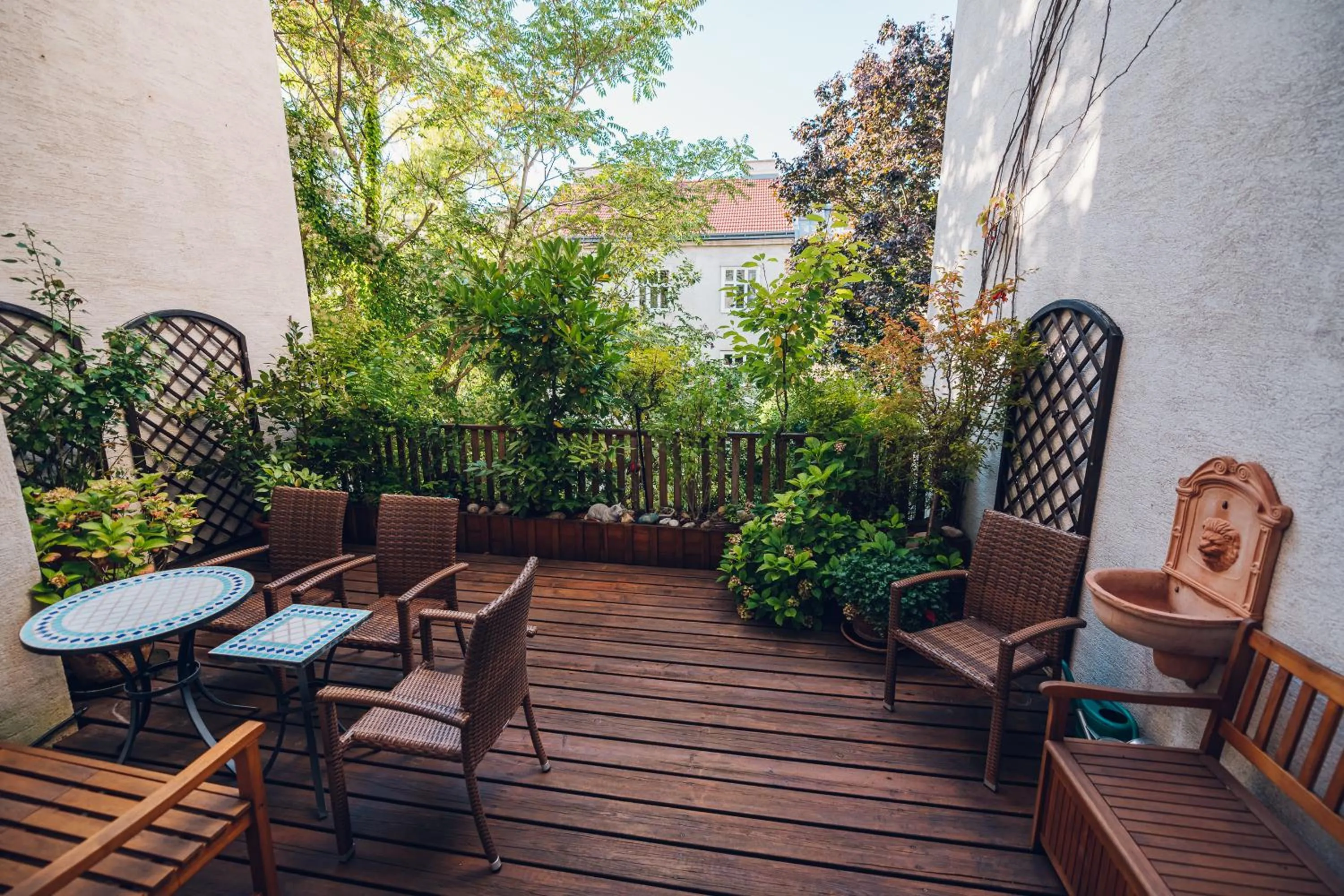 Balcony/Terrace in Leuhusen Boutique Apartments Vienna, Wien