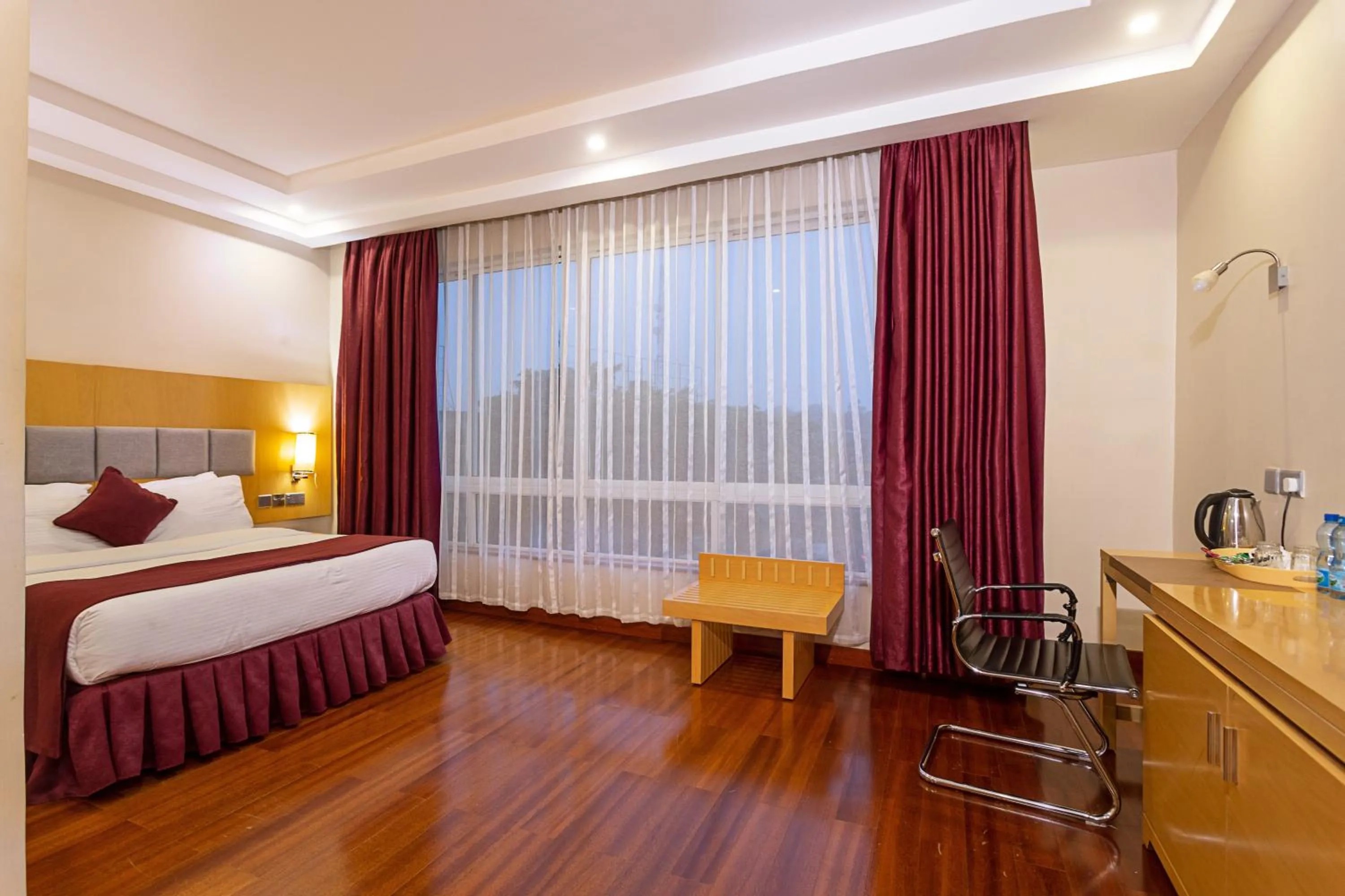 Bed in Three Steers Hotel