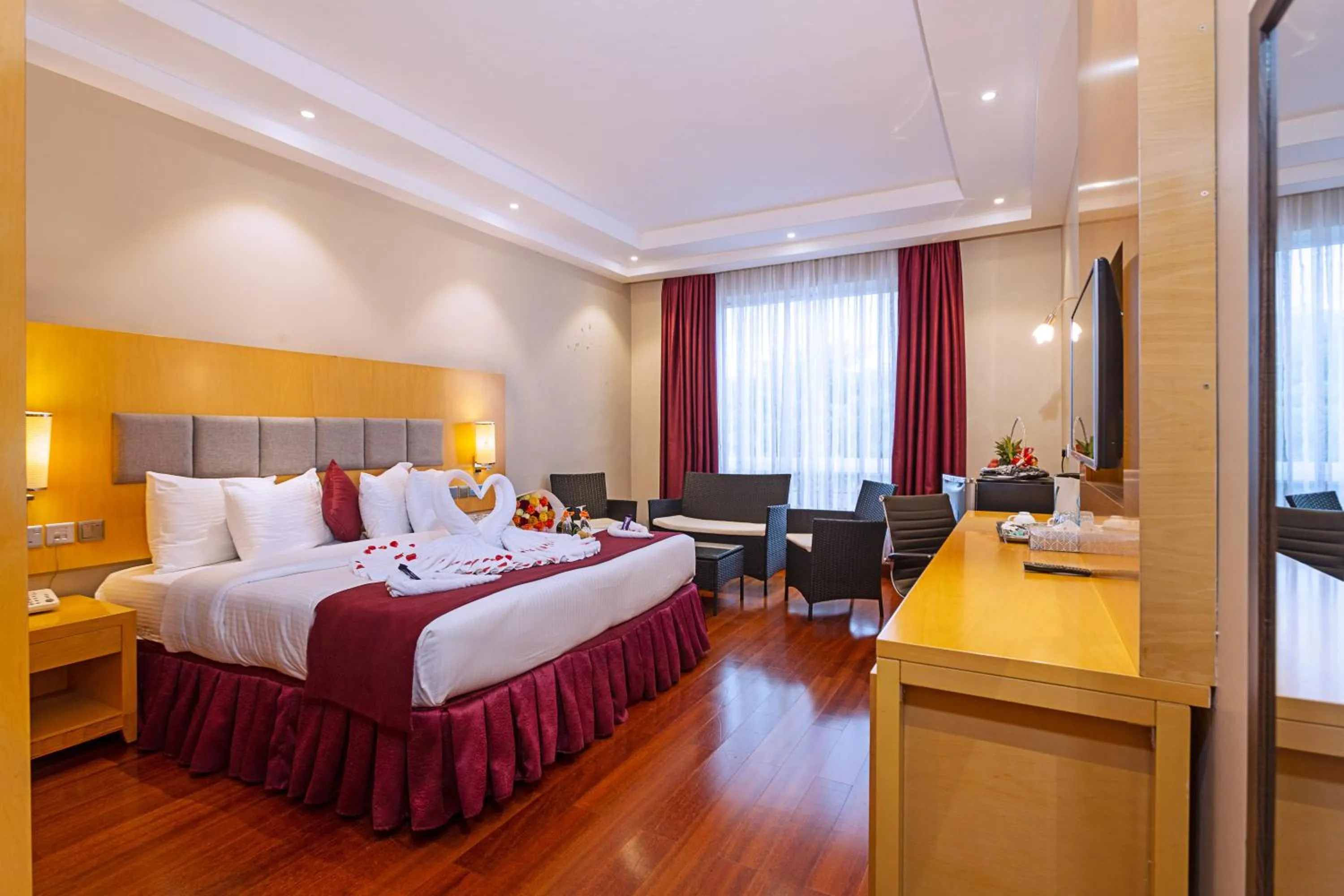 Bed in Three Steers Hotel