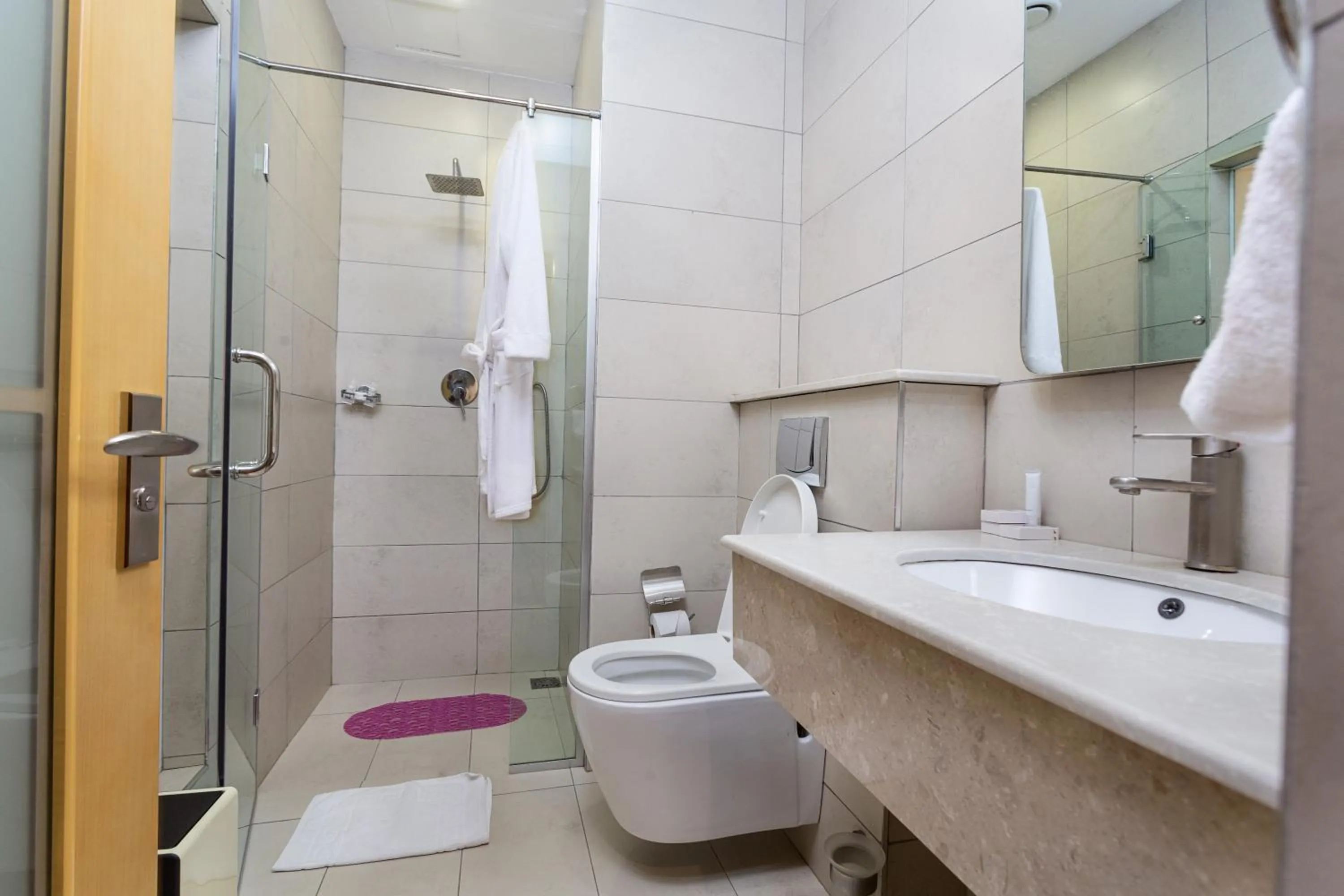 Shower in Three Steers Hotel