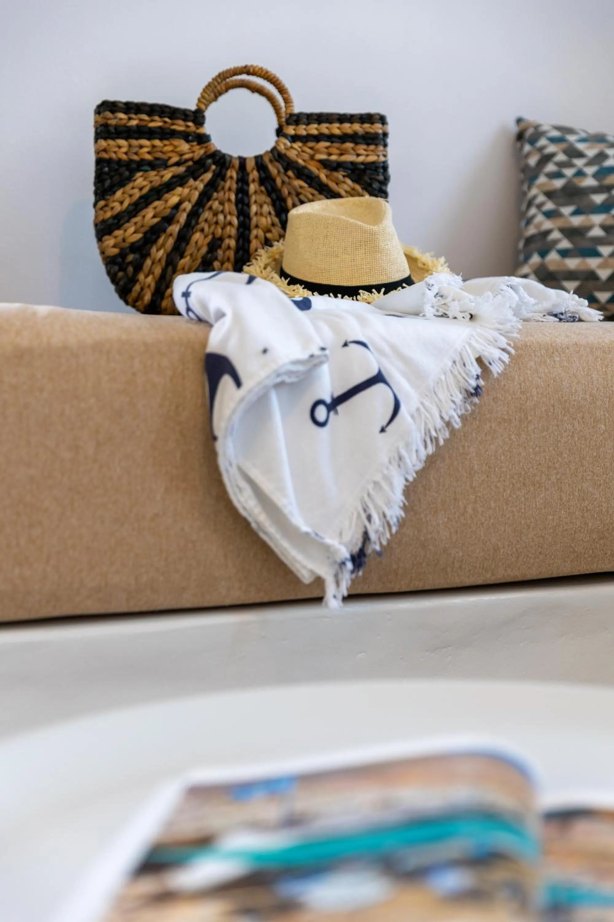 Living room in Villa Kastraki