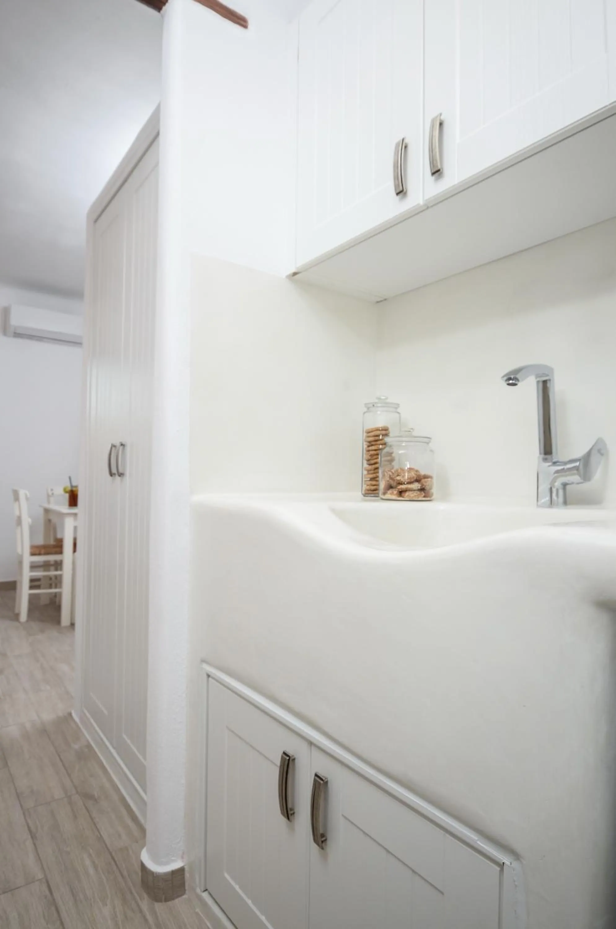 Kitchen or kitchenette in Villa Kastraki