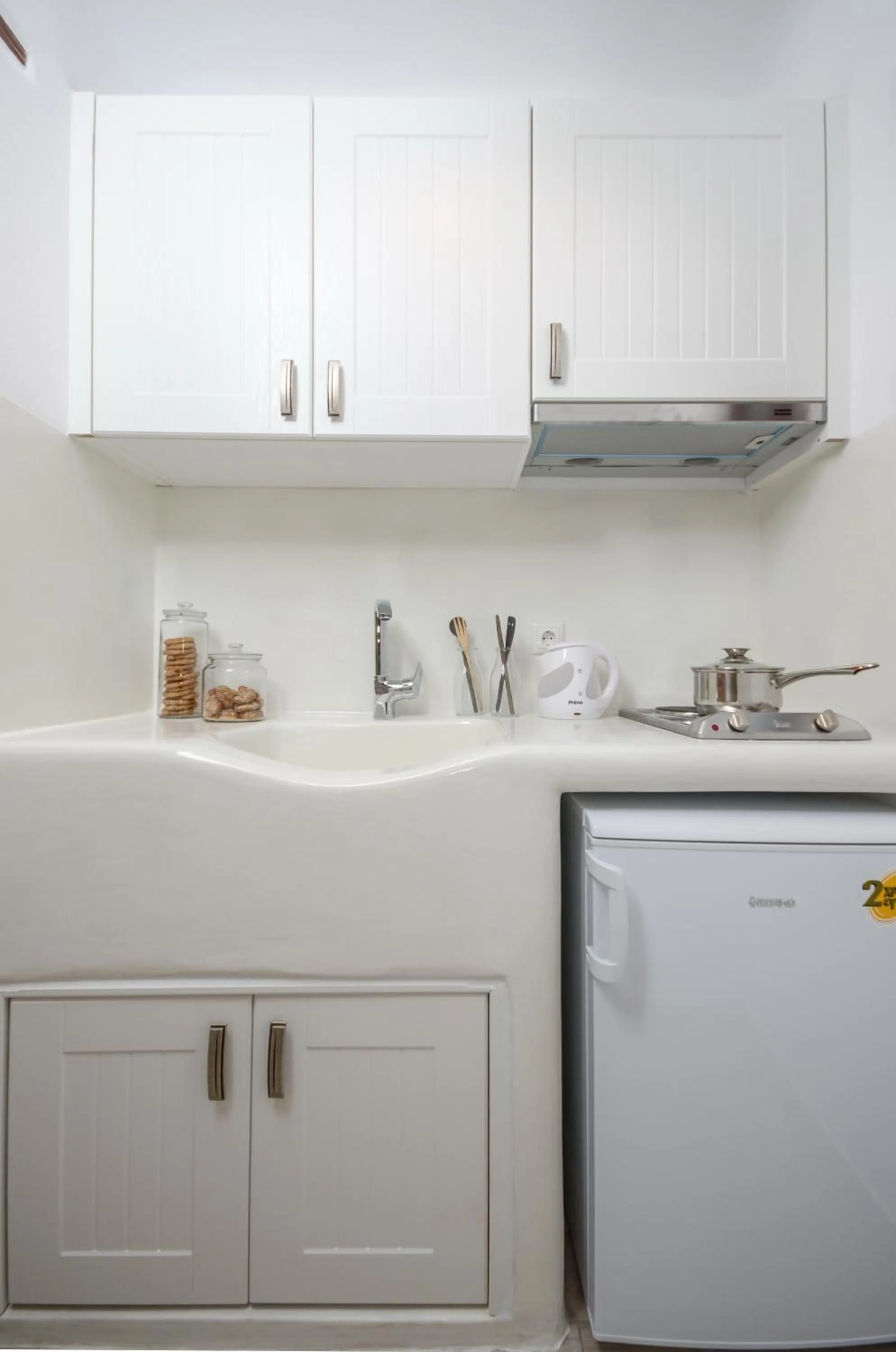 Kitchen or kitchenette in Villa Kastraki