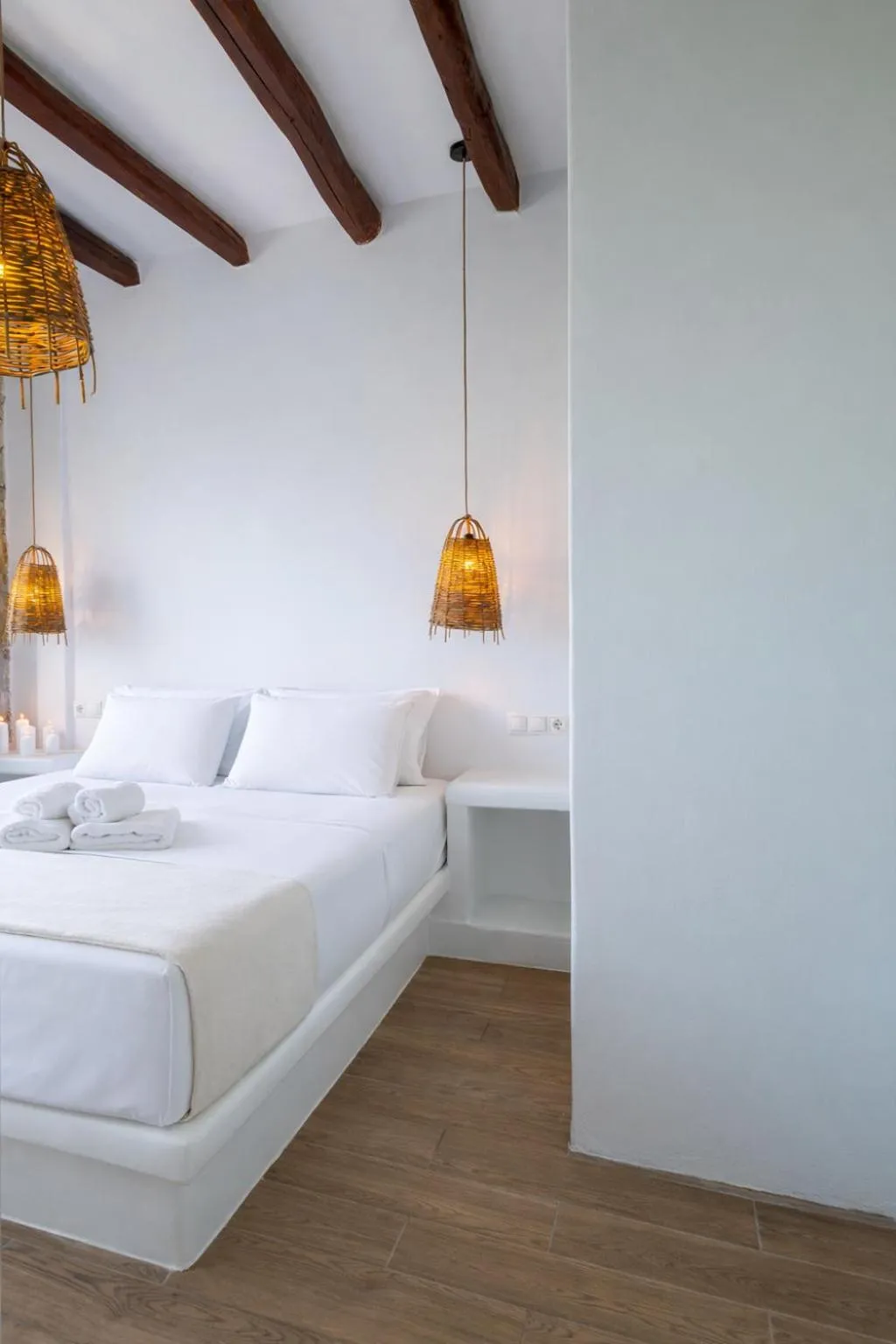 Bedroom, Bed in Villa Kastraki