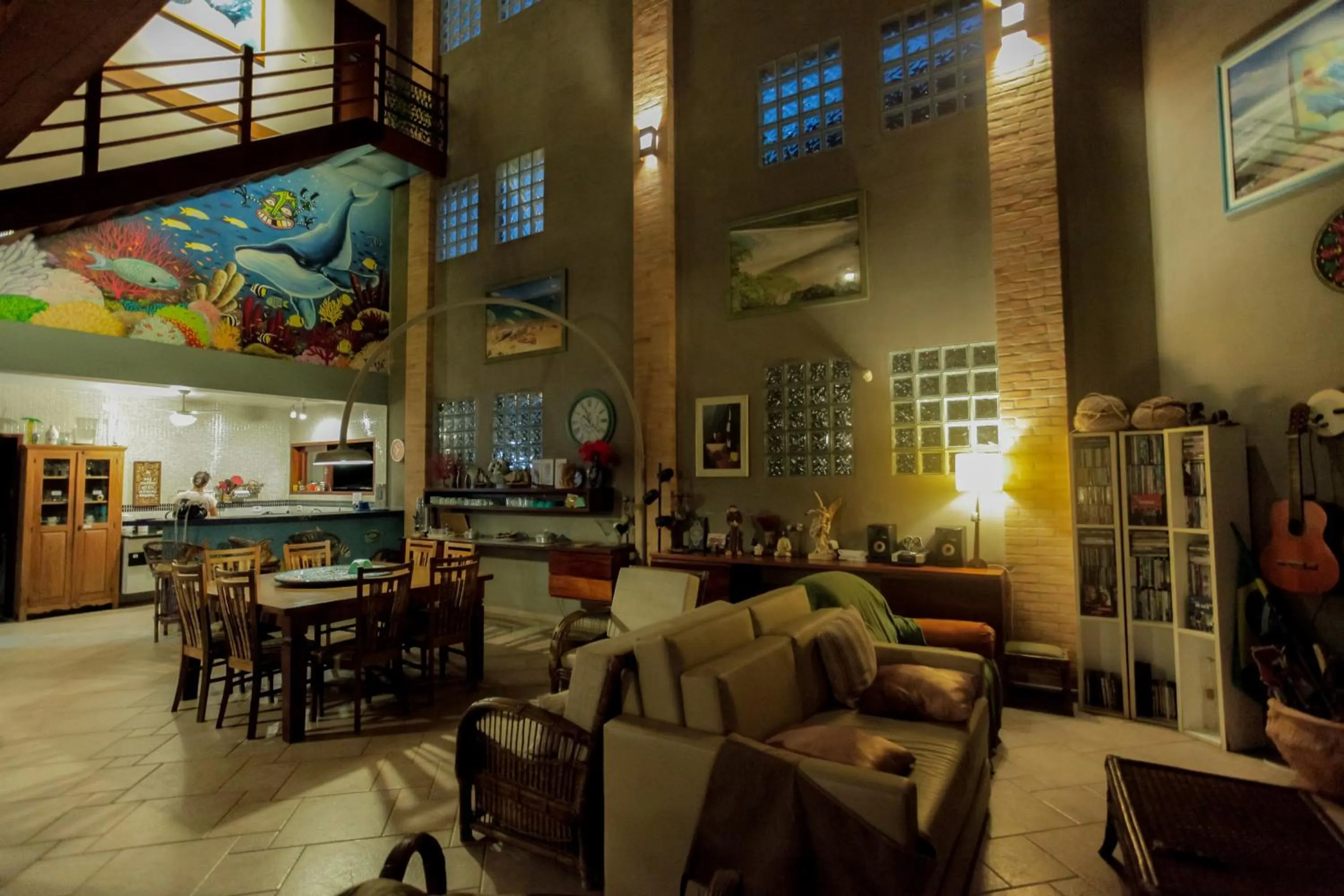 Living room in Ubatuba Ecologic Pousada