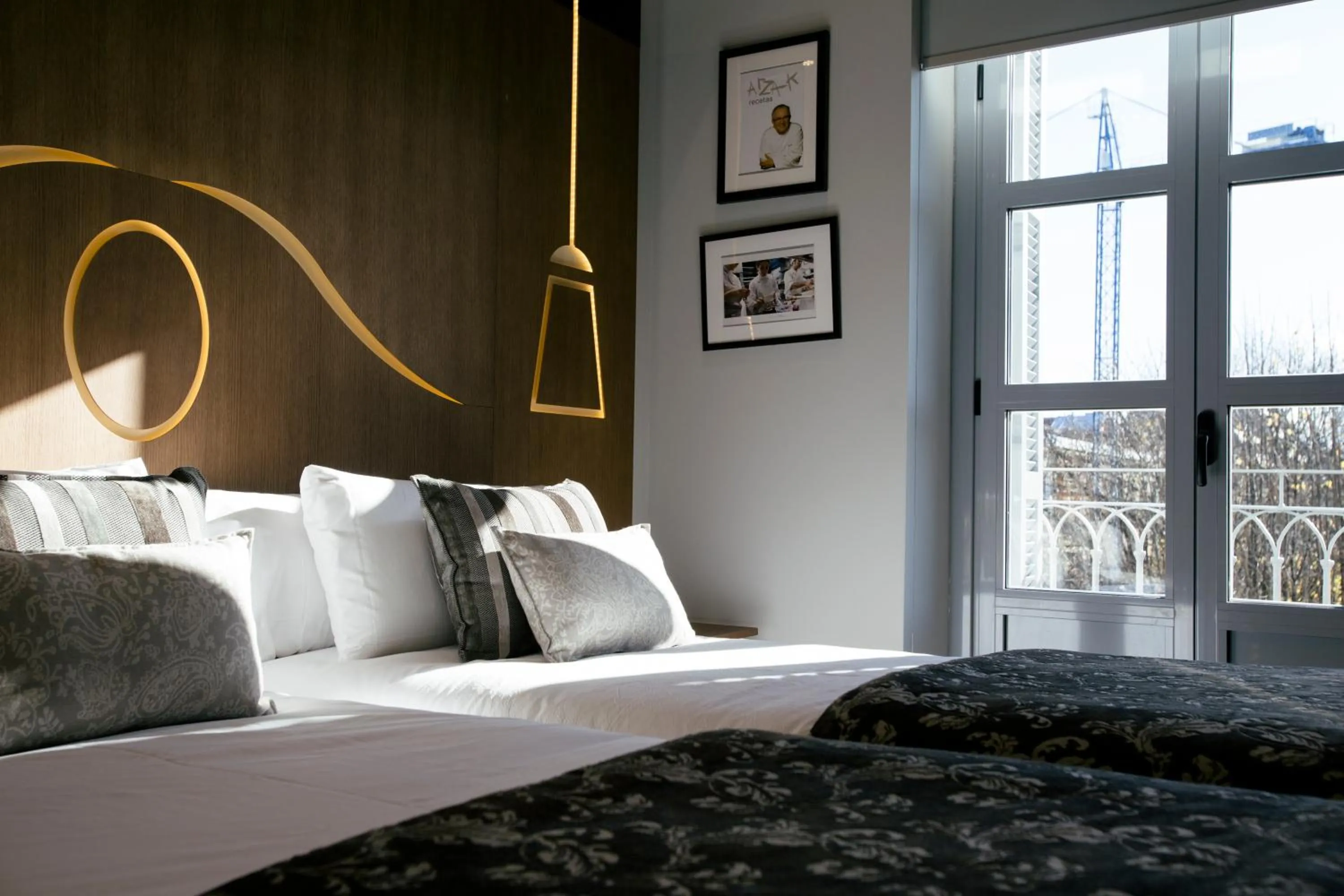 Decorative detail, Bed in Legazpi Doce Rooms & Suites