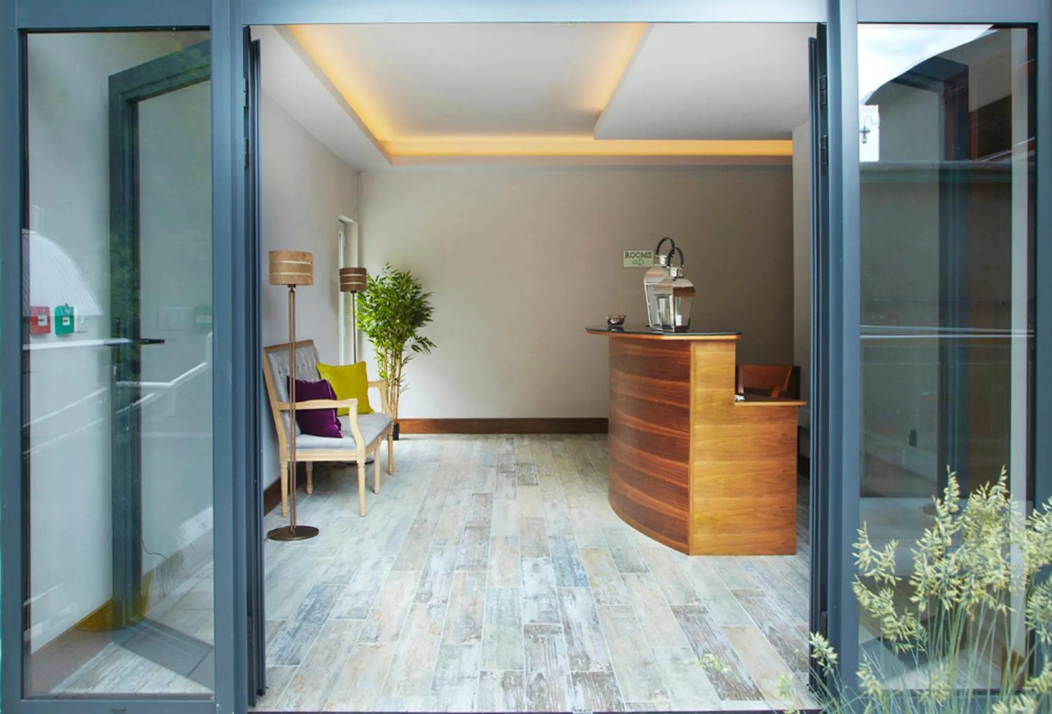 Facade/entrance in Clody Lodge