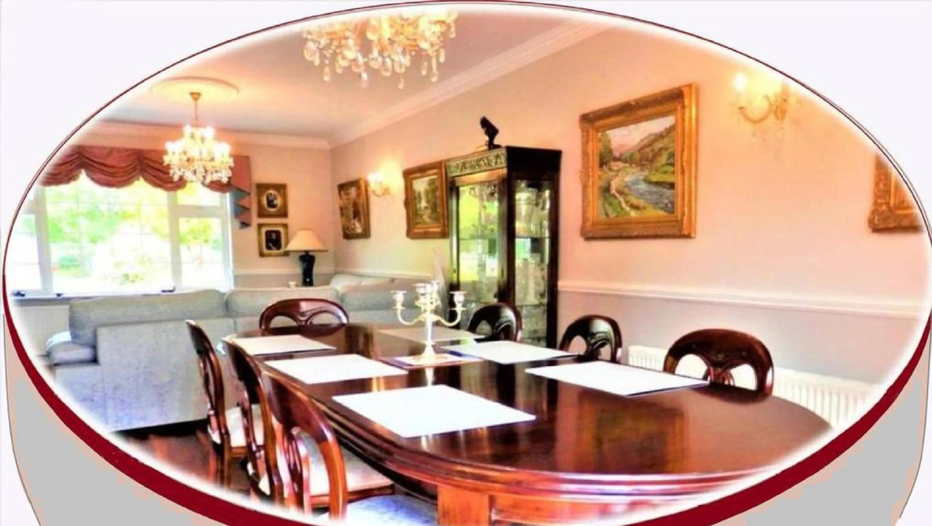 Dining area in Leabrook House