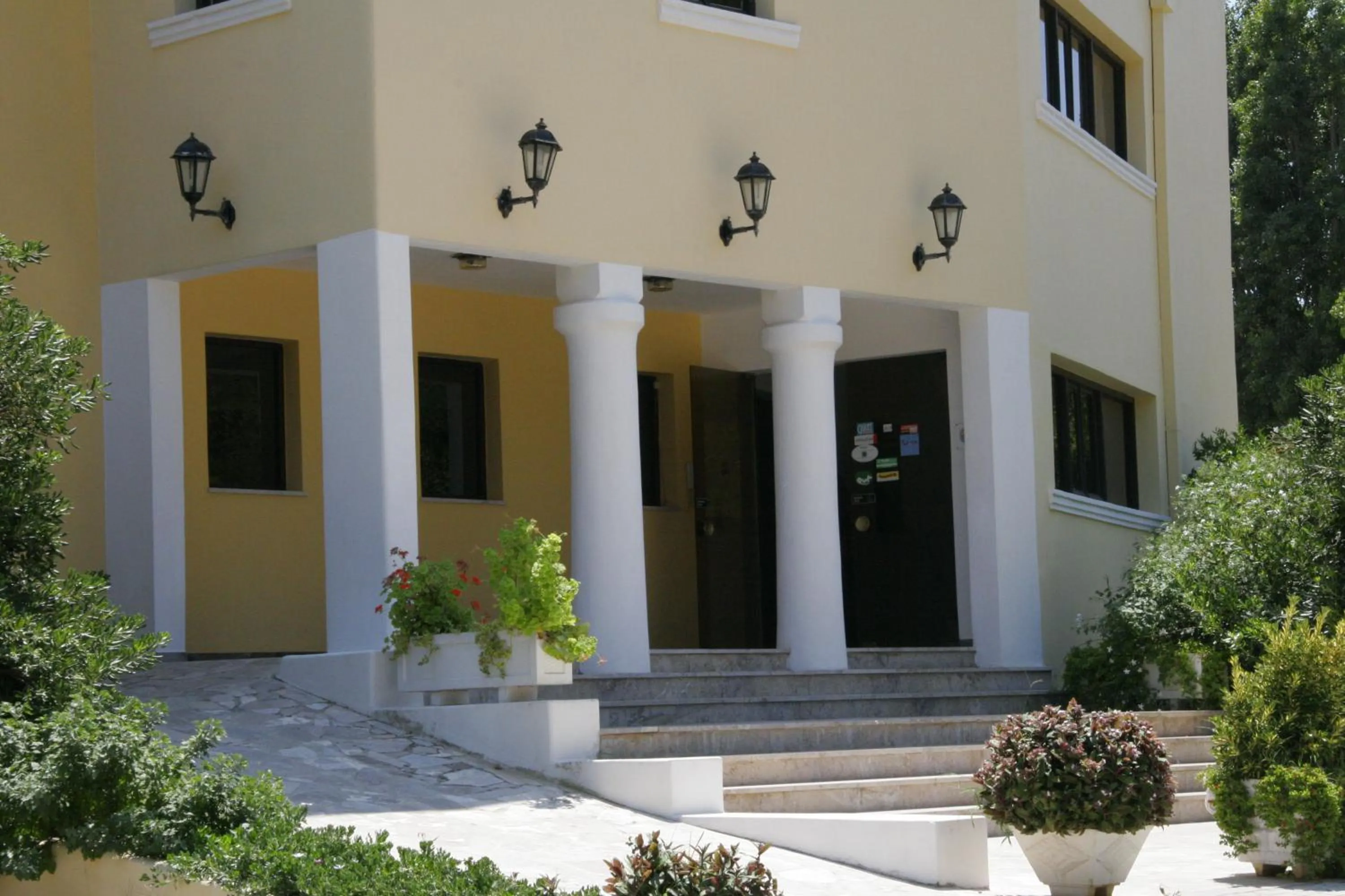 Facade/entrance in Karavados Beach Hotel
