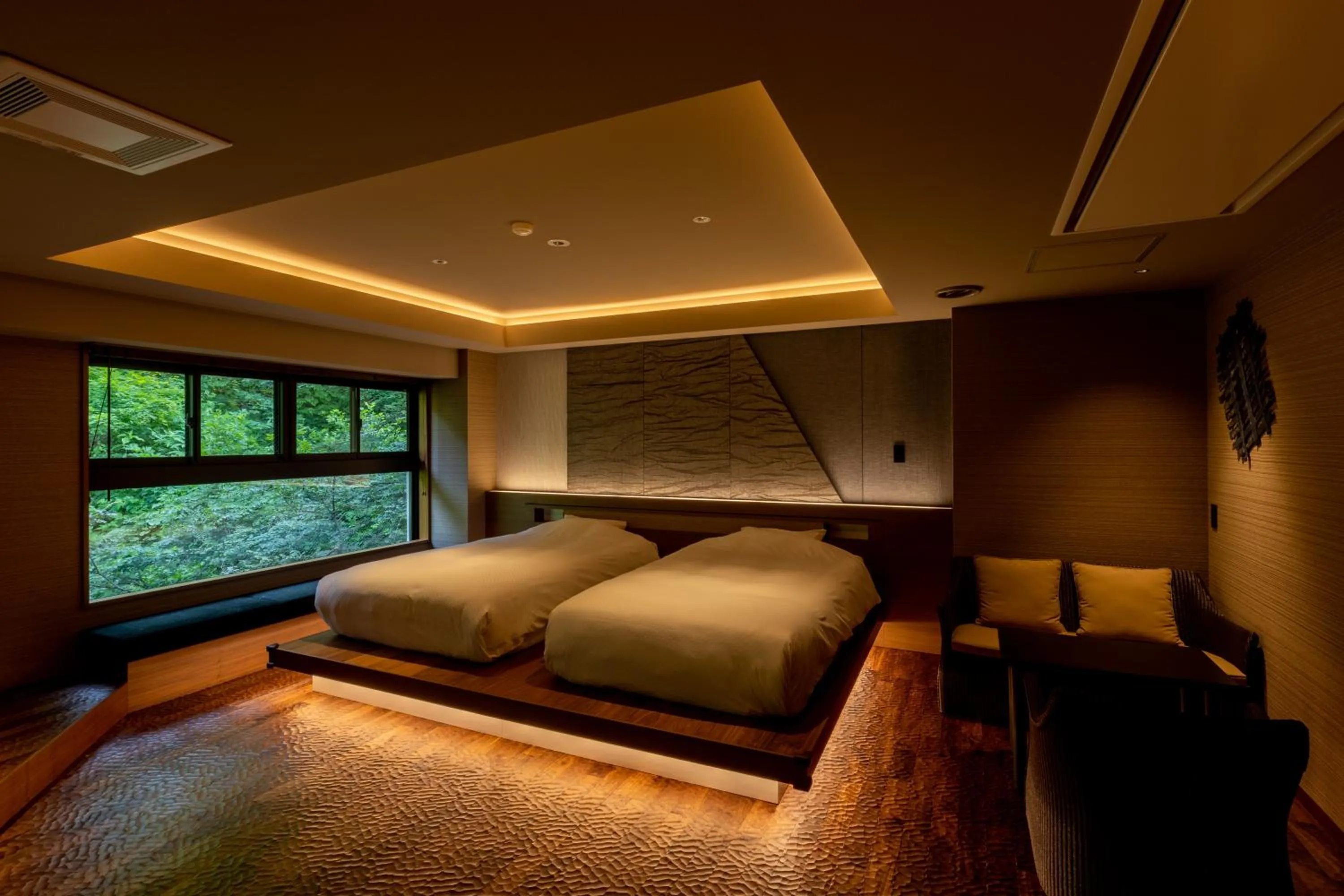 Bed in Sake Hotel Tamakiya