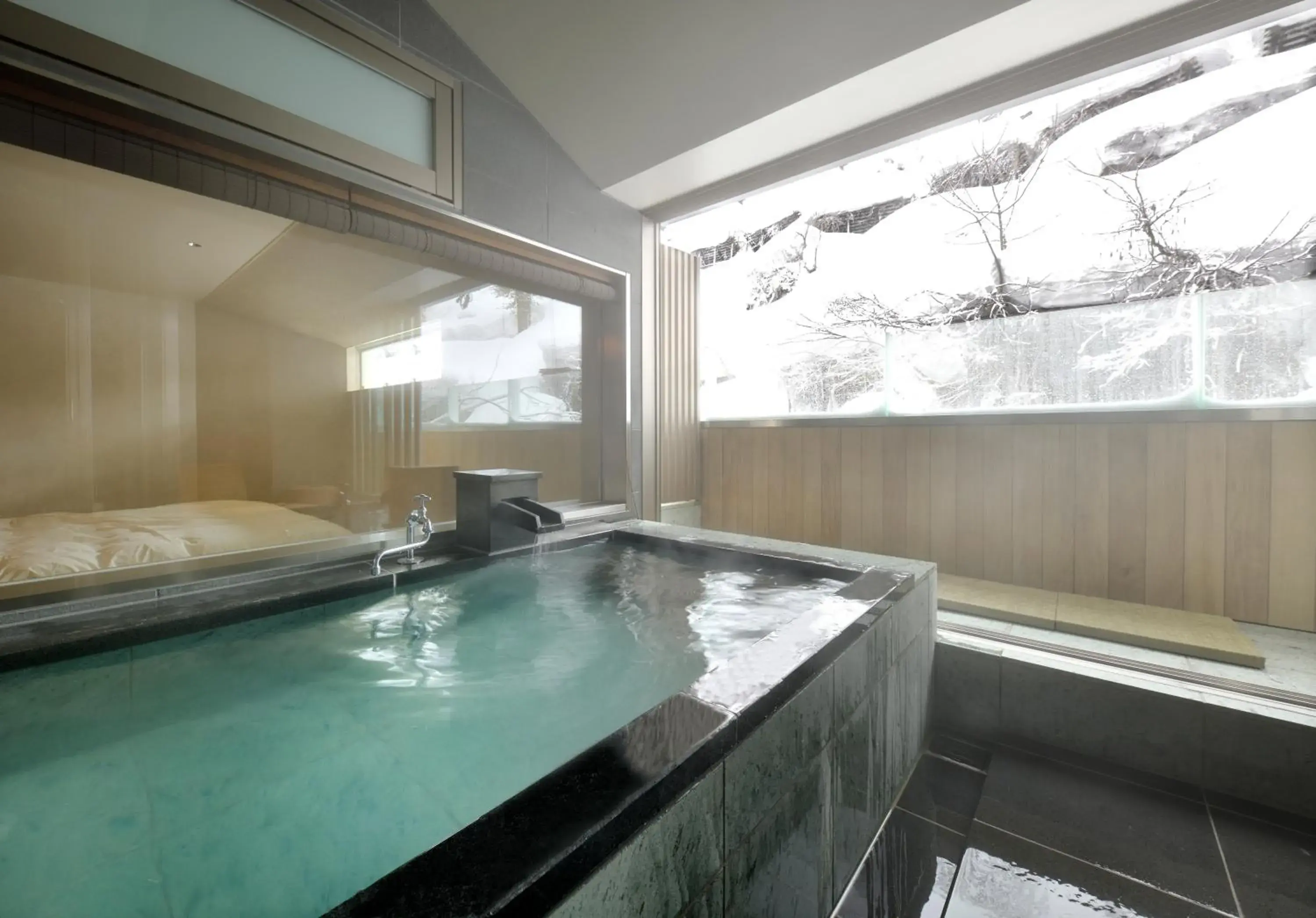 Twin Room with Private External Bathroom in Sake Hotel Tamakiya Twin Room with Private External Bathroom in Sake Hotel Tamakiya