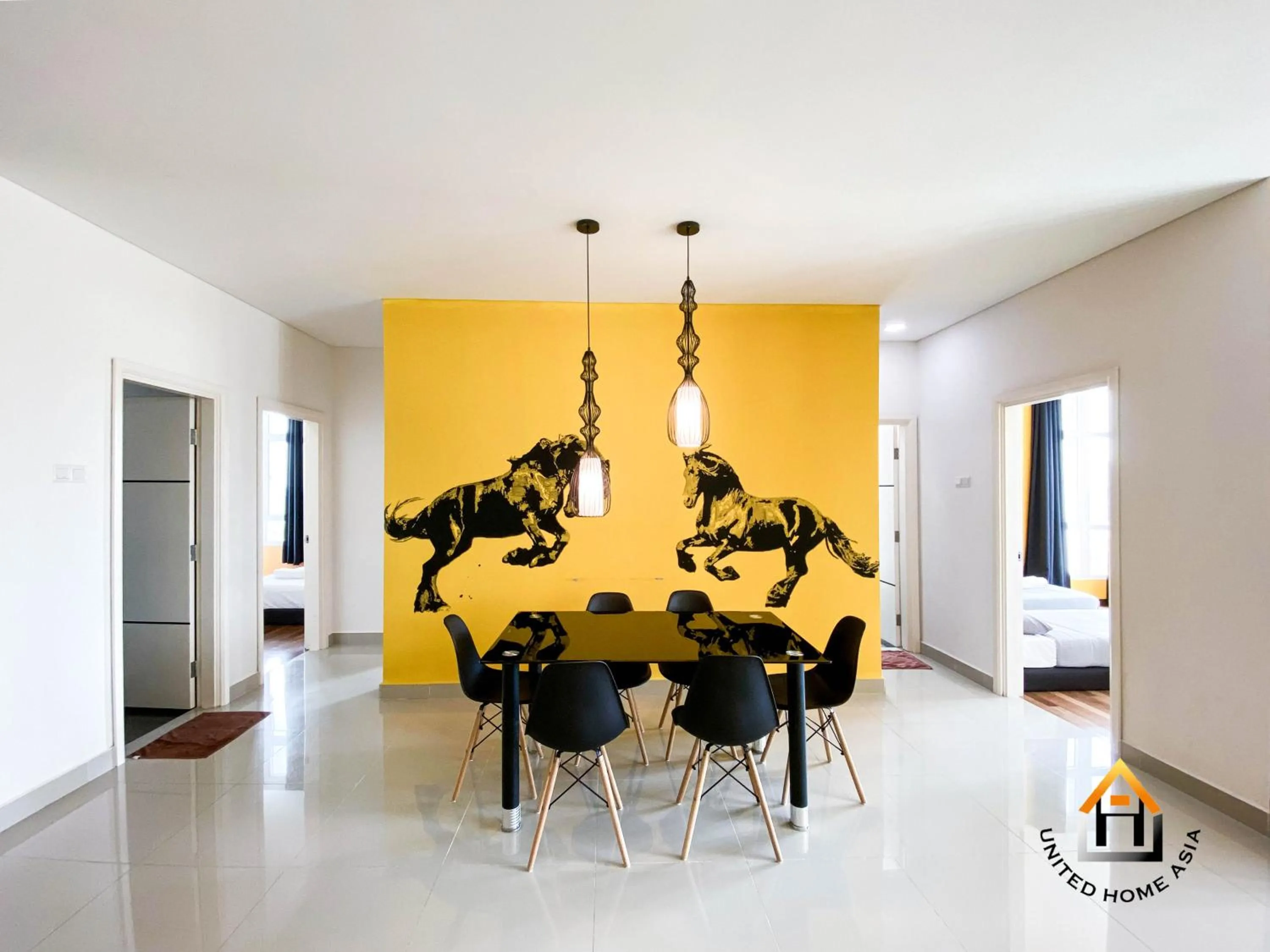 Dining area in Holi 1Medini Themed Suites