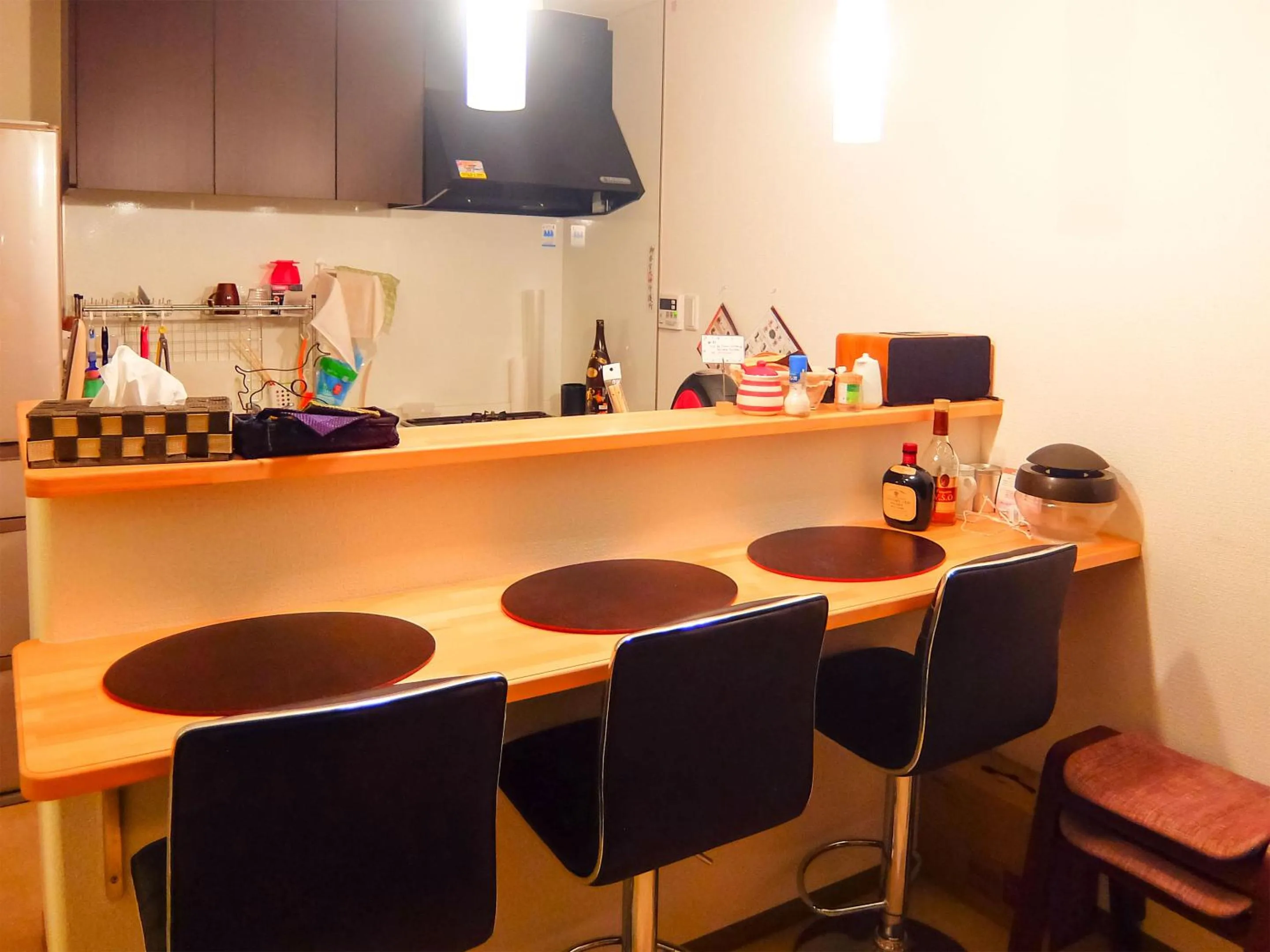 Communal kitchen in Guesthouse Bell Fushimi