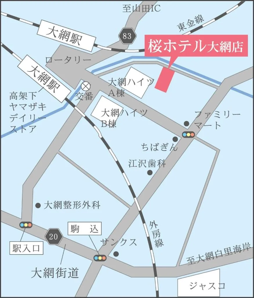 Location in Sakura Hotel Oami