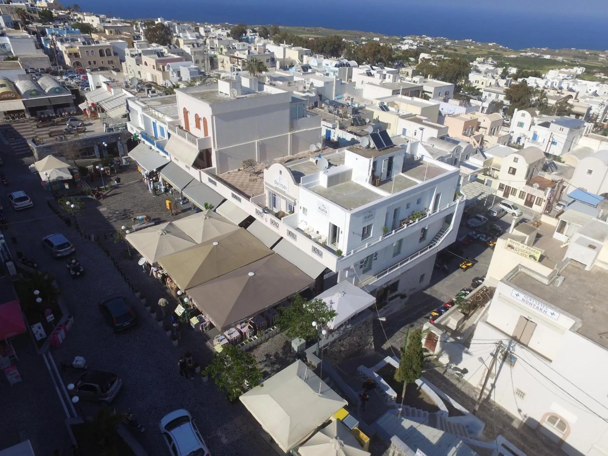 Bird's eye view in Platia