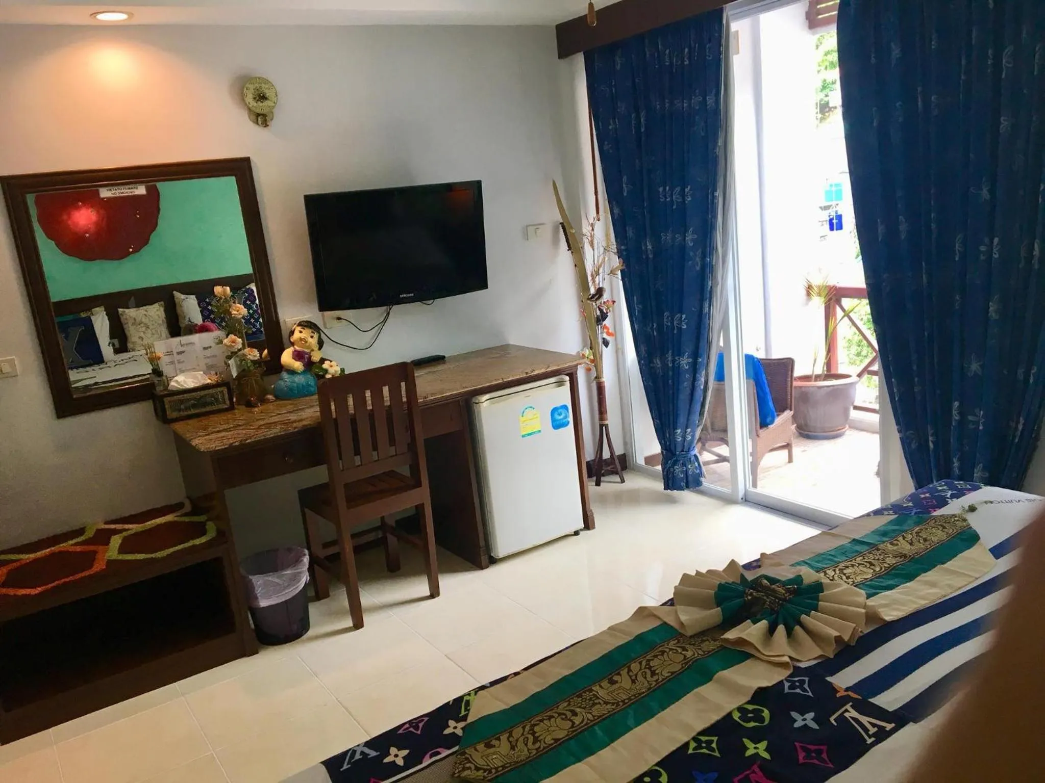 Patio, Bed in Casa E Mare