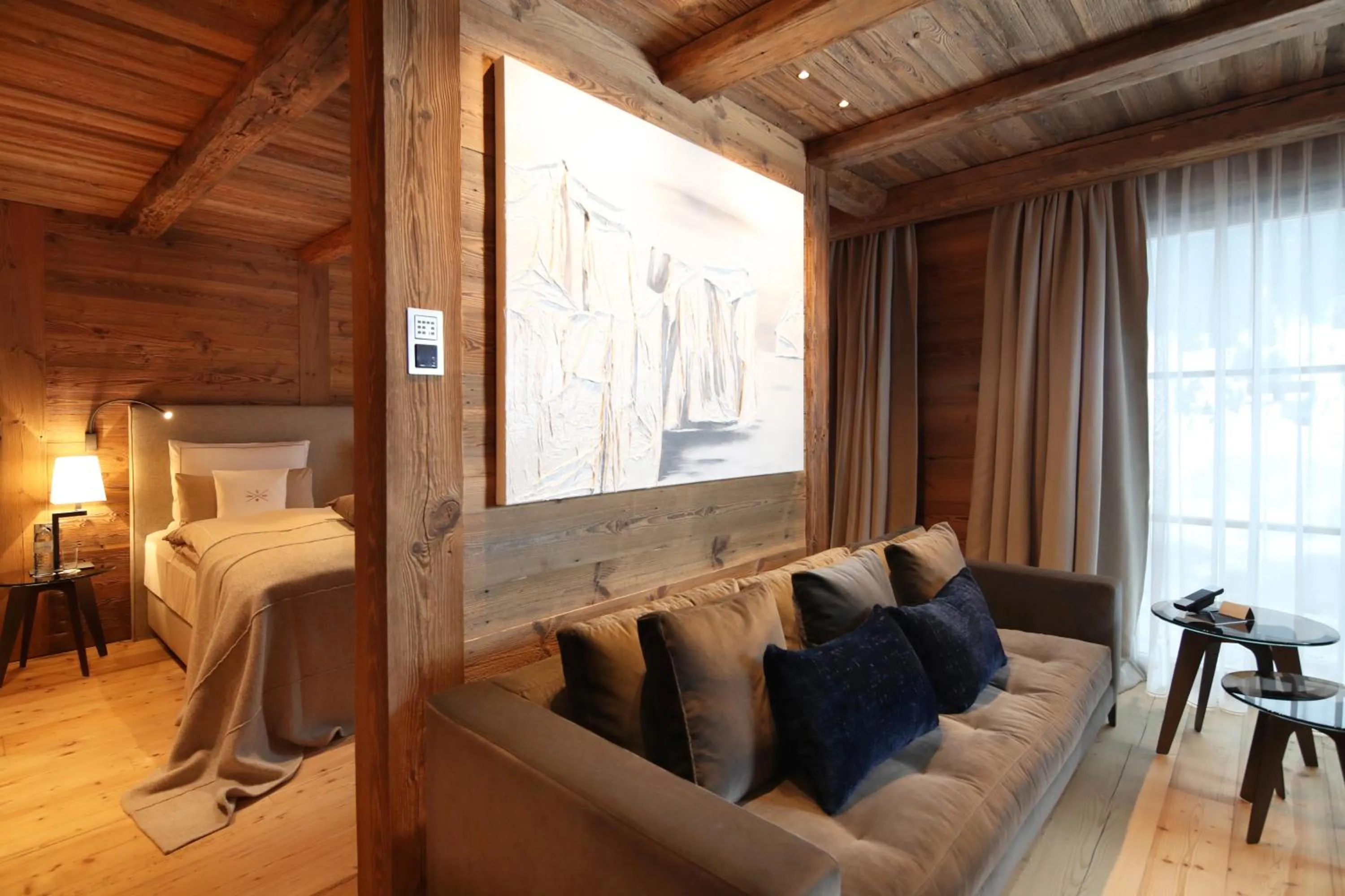 Living room, Bed in SEVERIN*S – The Alpine Retreat