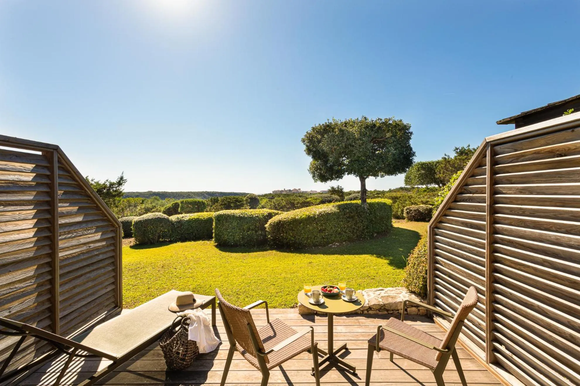 Patio in Hôtel & Spa Version Maquis Citadelle