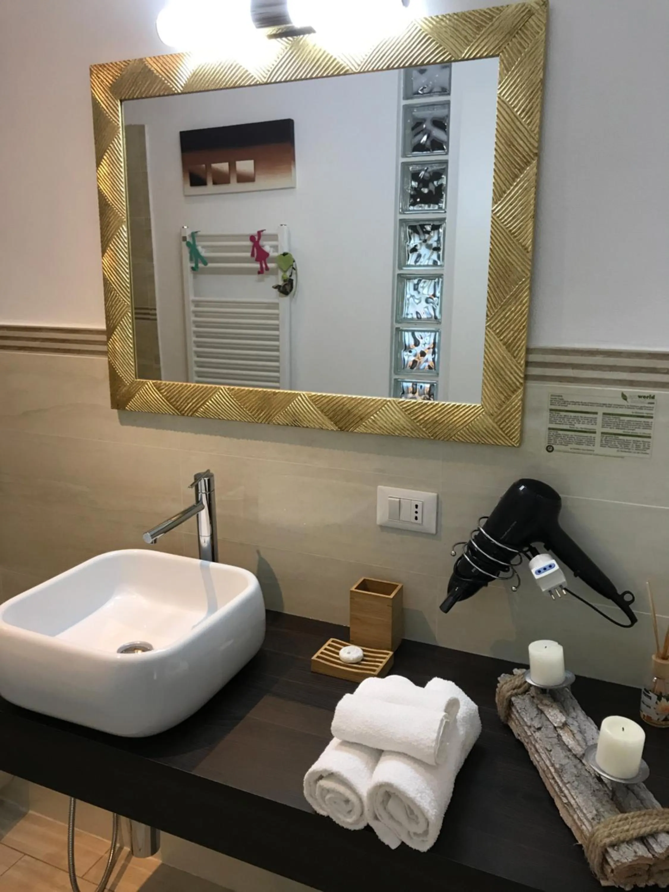 Bathroom in B&B La Rosa del Lago