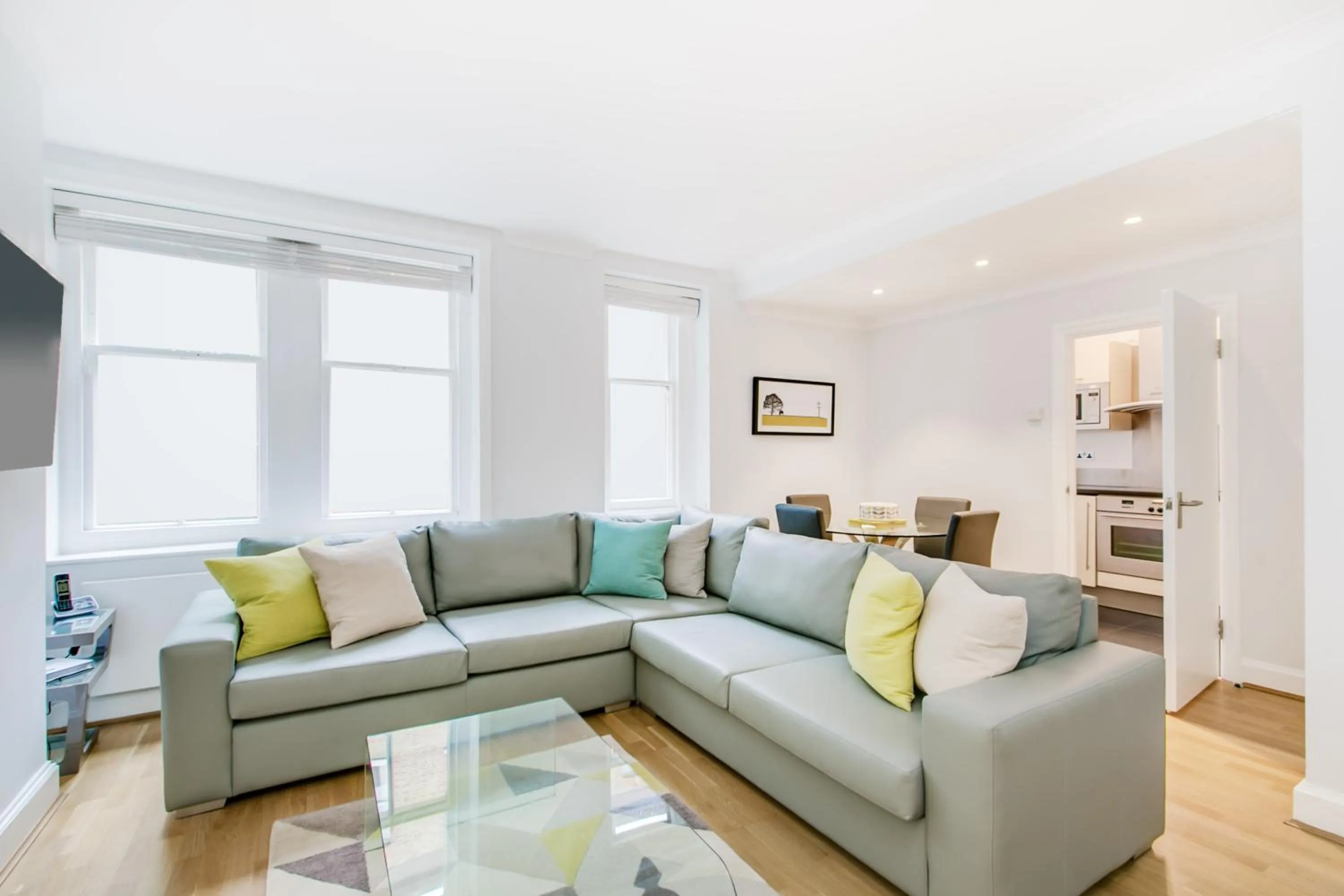 Living room in Chiltern Street Serviced Apartments - Marylebone