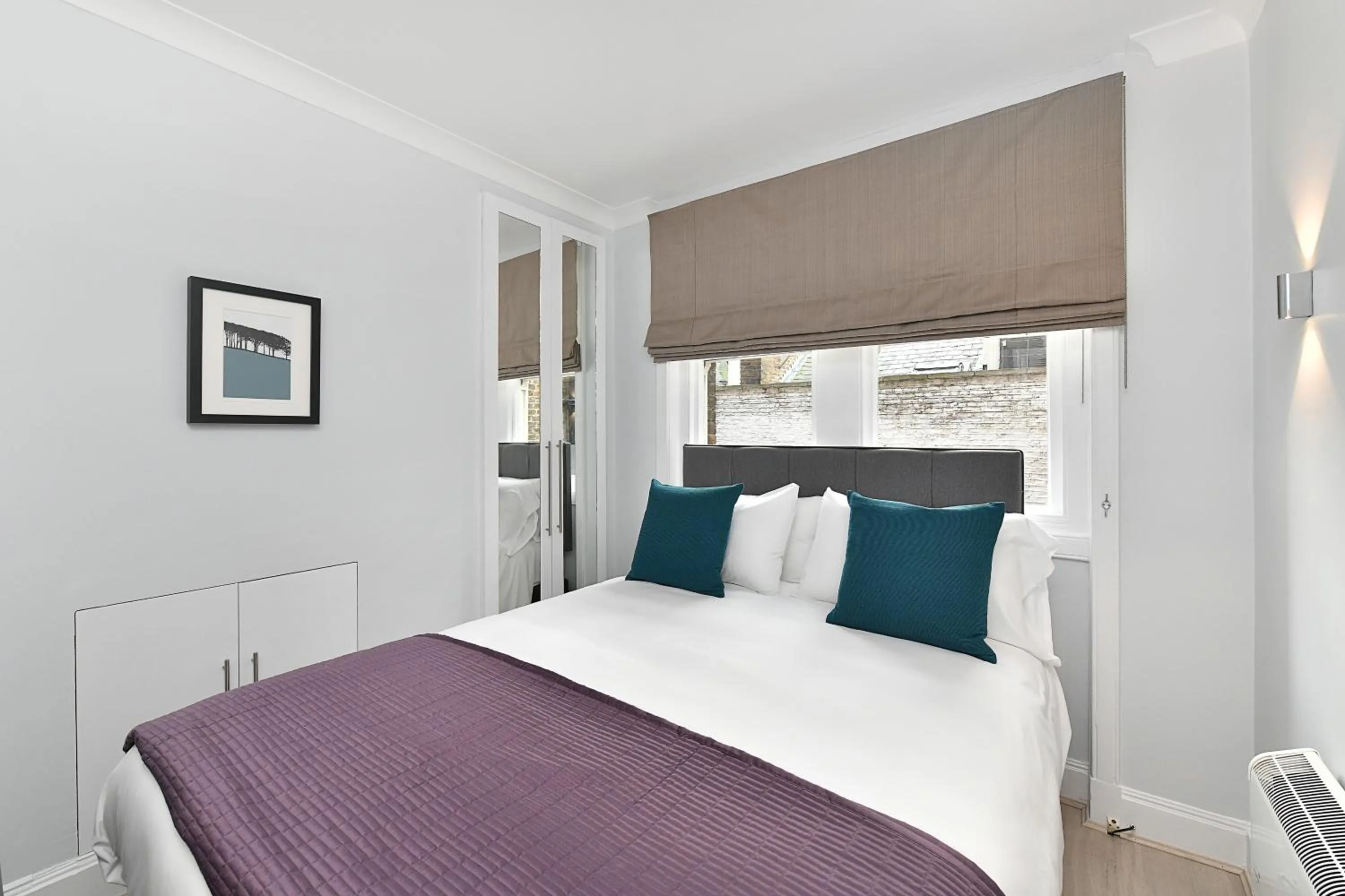 Bedroom, Bed in Chiltern Street Serviced Apartments - Marylebone