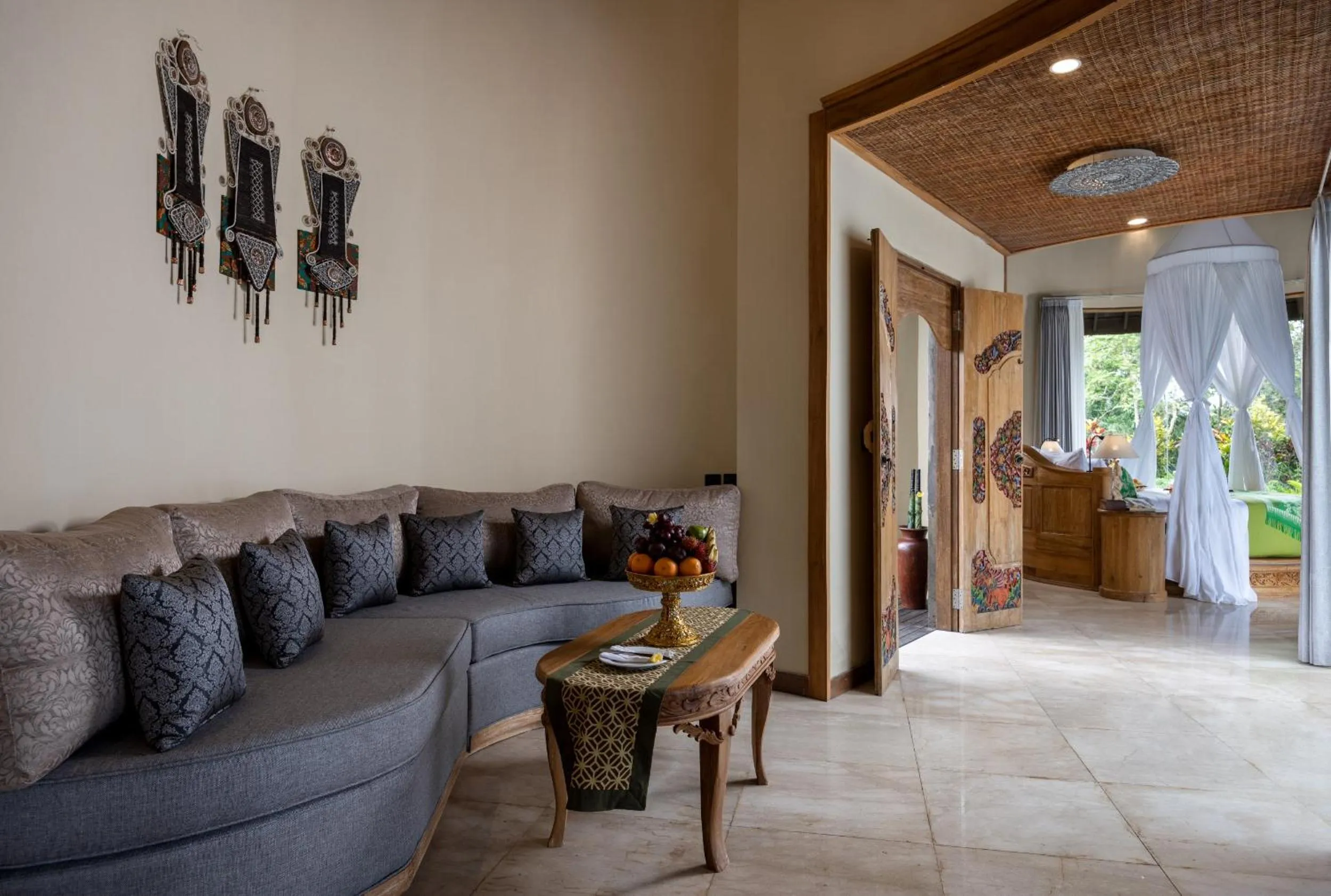 Living room in The Alena Resort a Pramana Experience