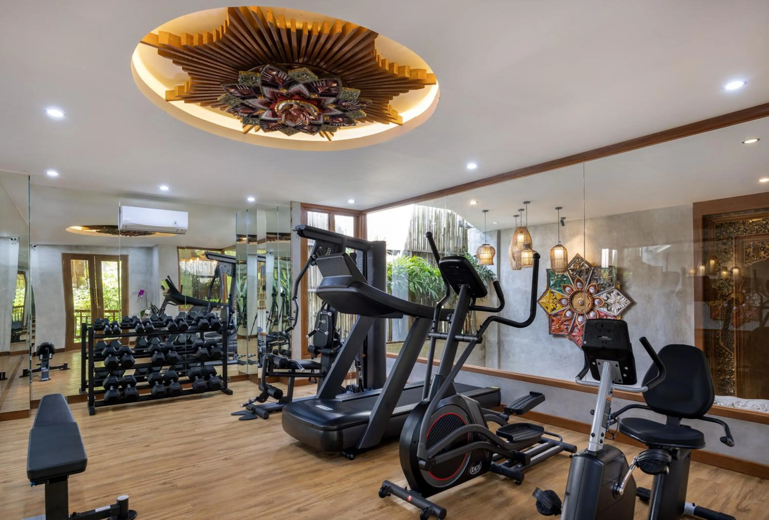 Fitness centre/facilities in The Alena Resort a Pramana Experience