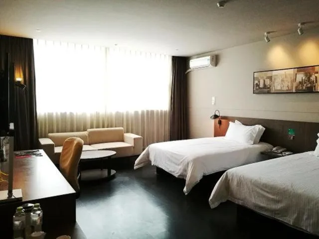 Bed in Jinjiang Inn Select Yancheng Dongtai Gulou Road Pedestrian Street