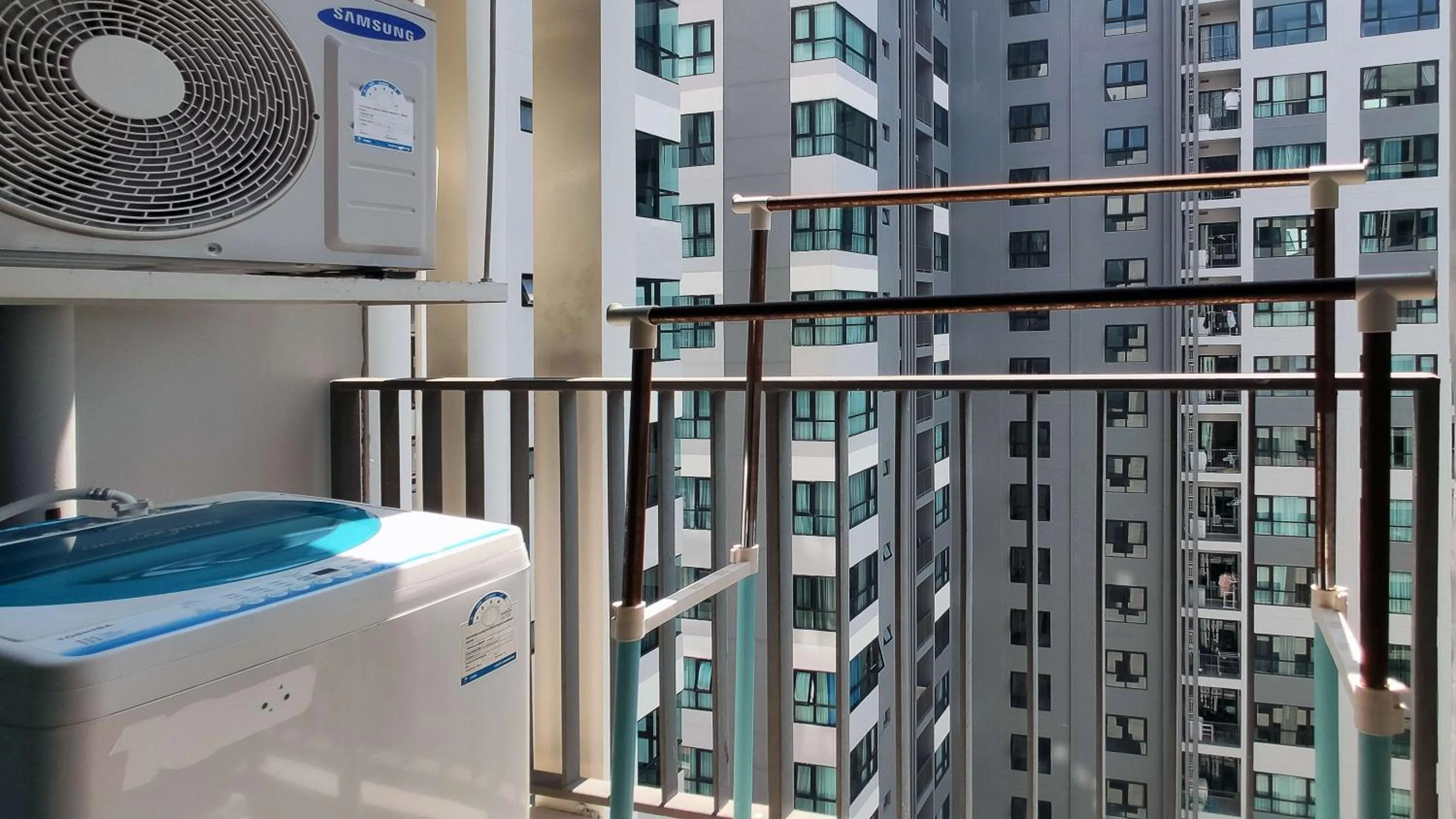 Balcony/Terrace in Many Holiday The Base Condo