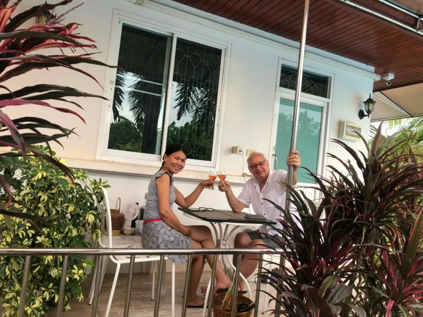 People in Nuch's Apple Guest House