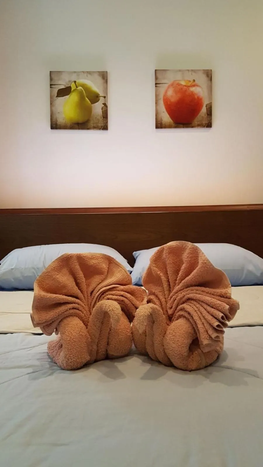 Bed in Nuch's Apple Guest House